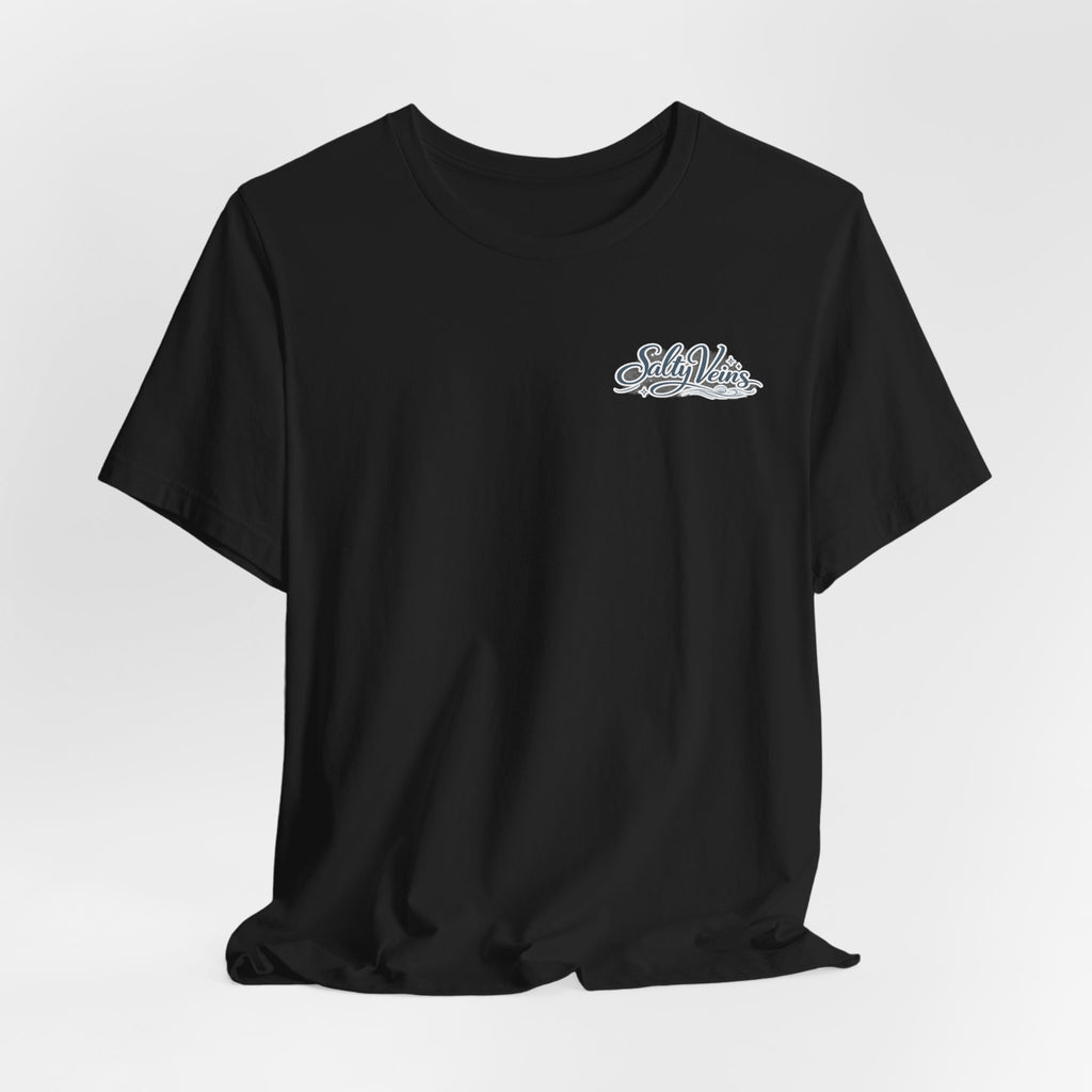 Salty Veins Beach Tee — Surf Graphic Short Sleeve Tee