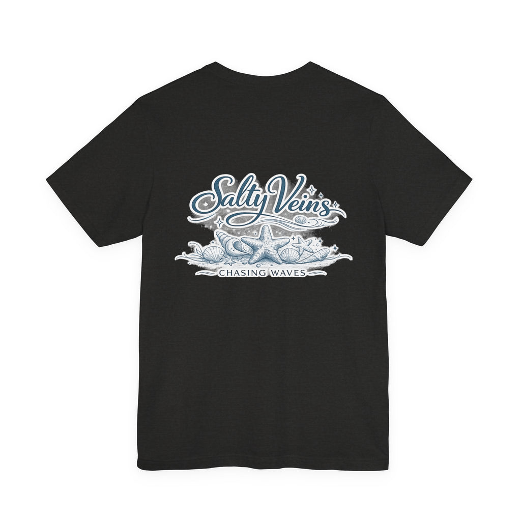 Salty Veins Beach Tee — Surf Graphic Short Sleeve Tee