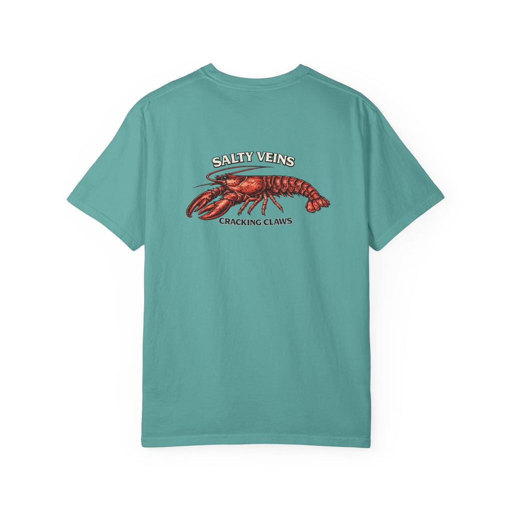 T-shirt Homard Salty Veins — T-shirt graphique « Cracking Claws »