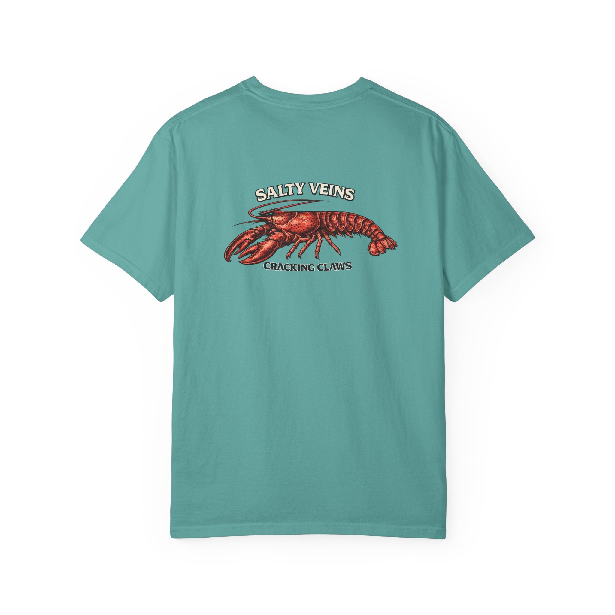T-shirt Homard Salty Veins — T-shirt graphique « Cracking Claws »