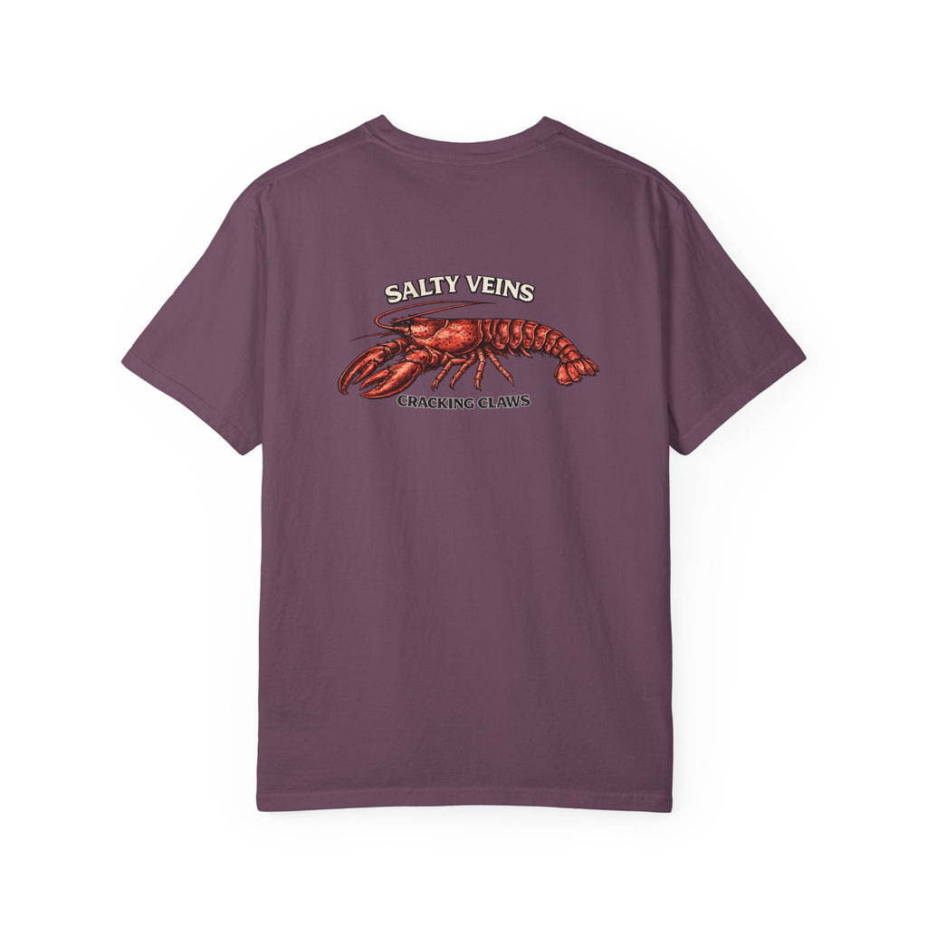 T-shirt Homard Salty Veins — T-shirt graphique « Cracking Claws »