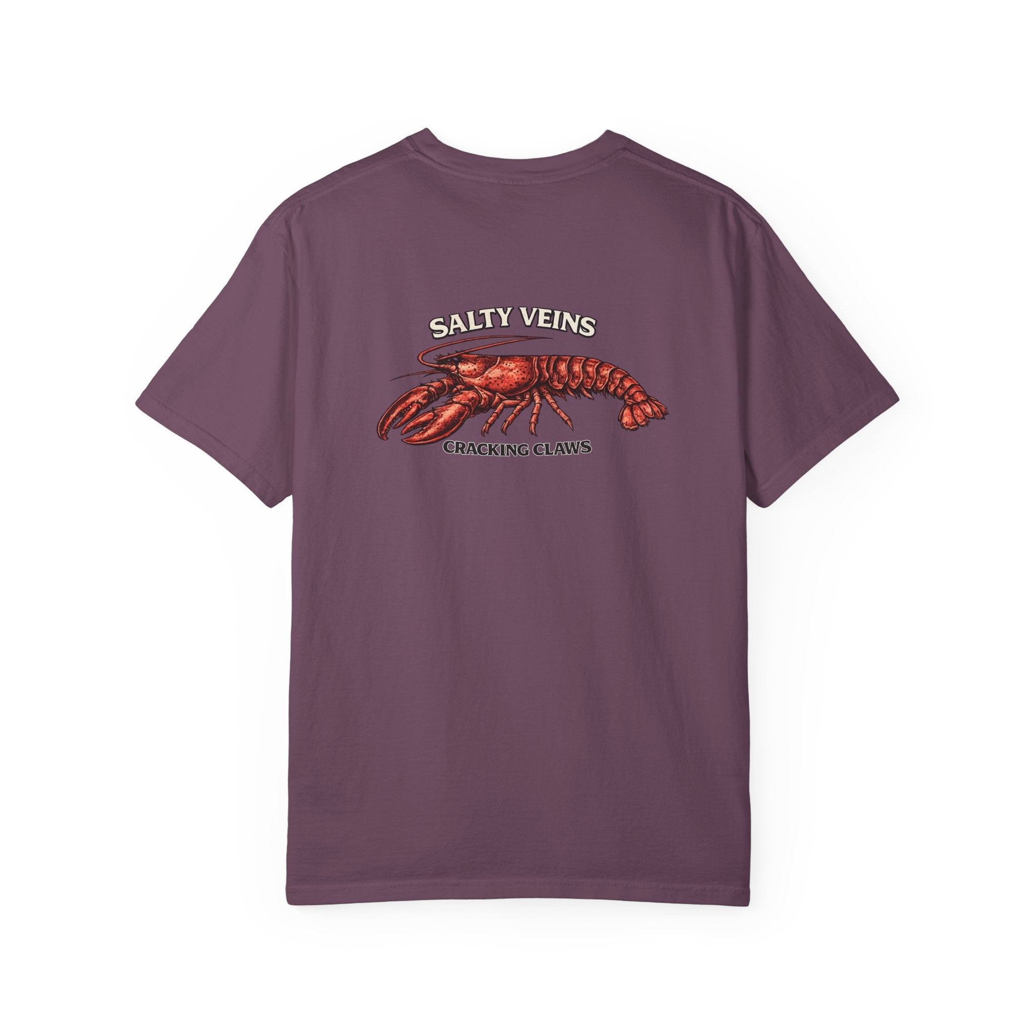 T-shirt Homard Salty Veins — T-shirt graphique « Cracking Claws »
