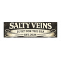 Salty Veins Bumper Sticker — Built For The Sea