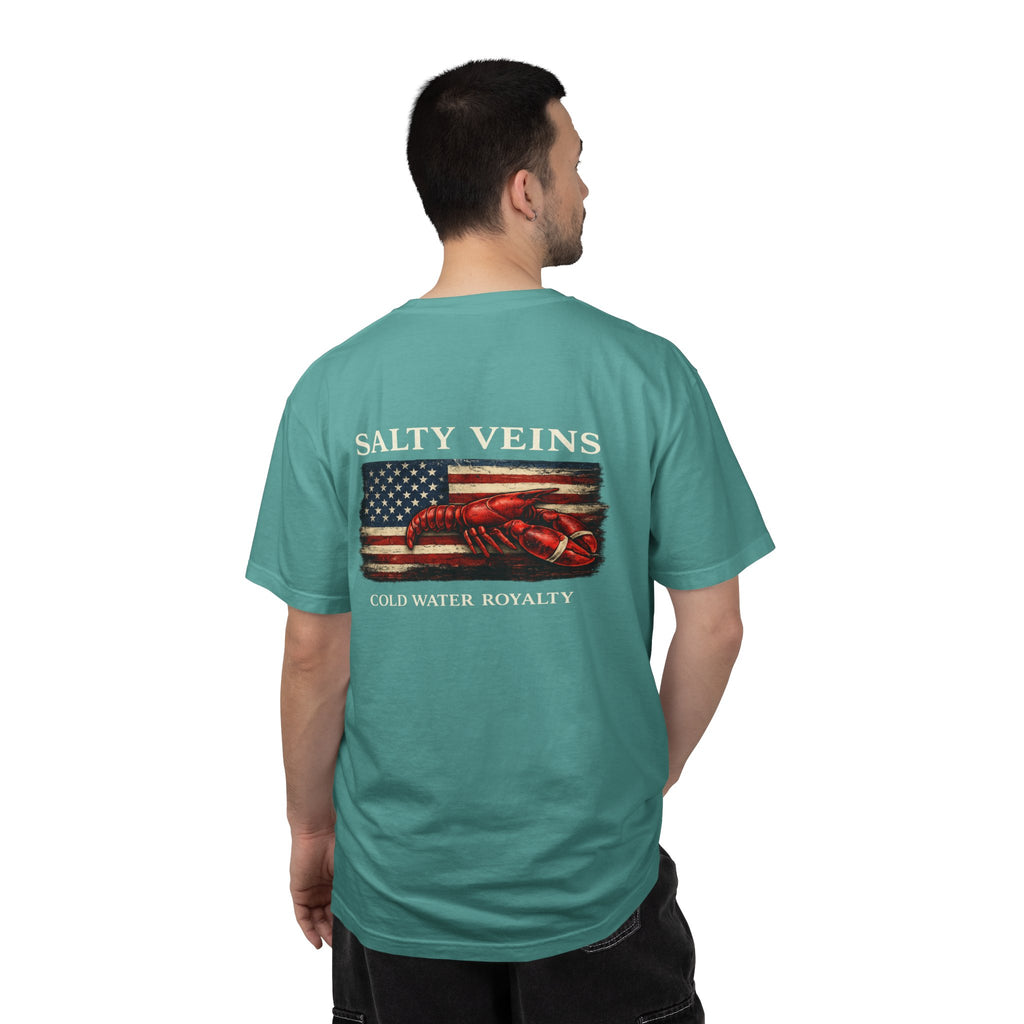 Salty Veins Cold Water Royalty Lobster Tee