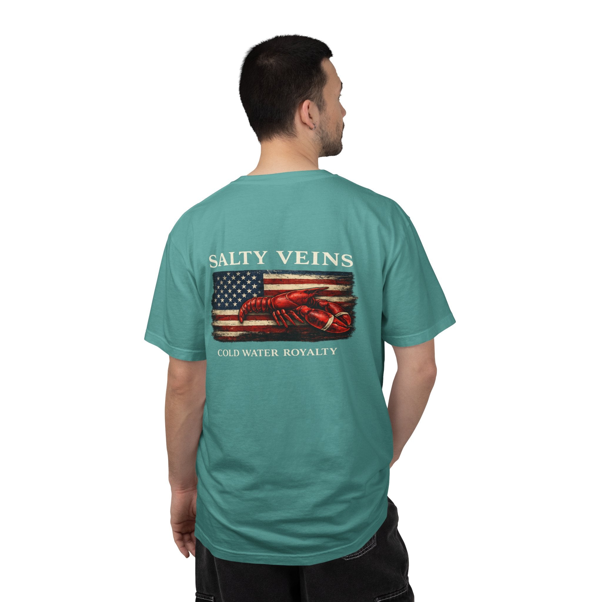 Salty Veins Cold Water Royalty Lobster Tee