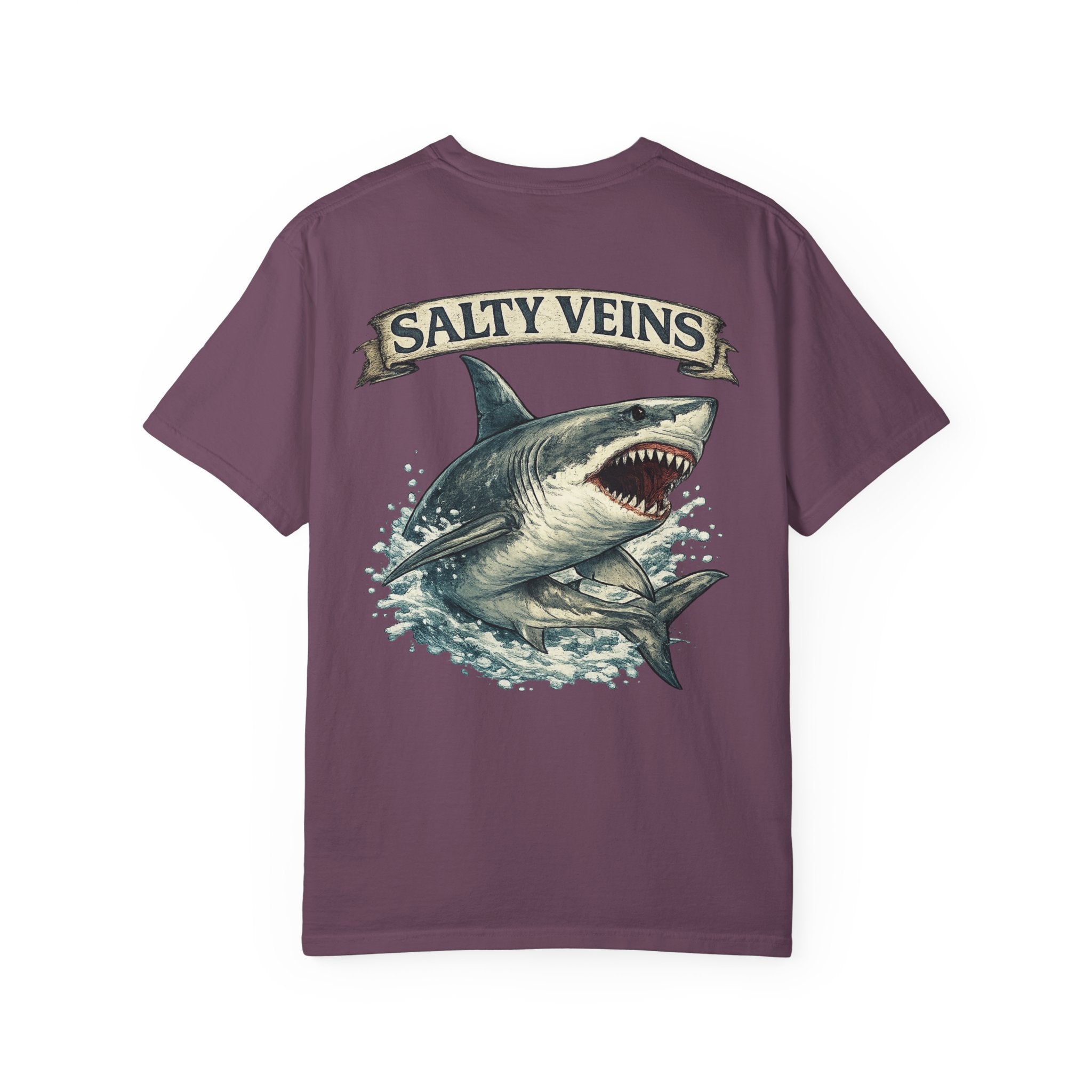 Salty Veins Great White Shark Tee