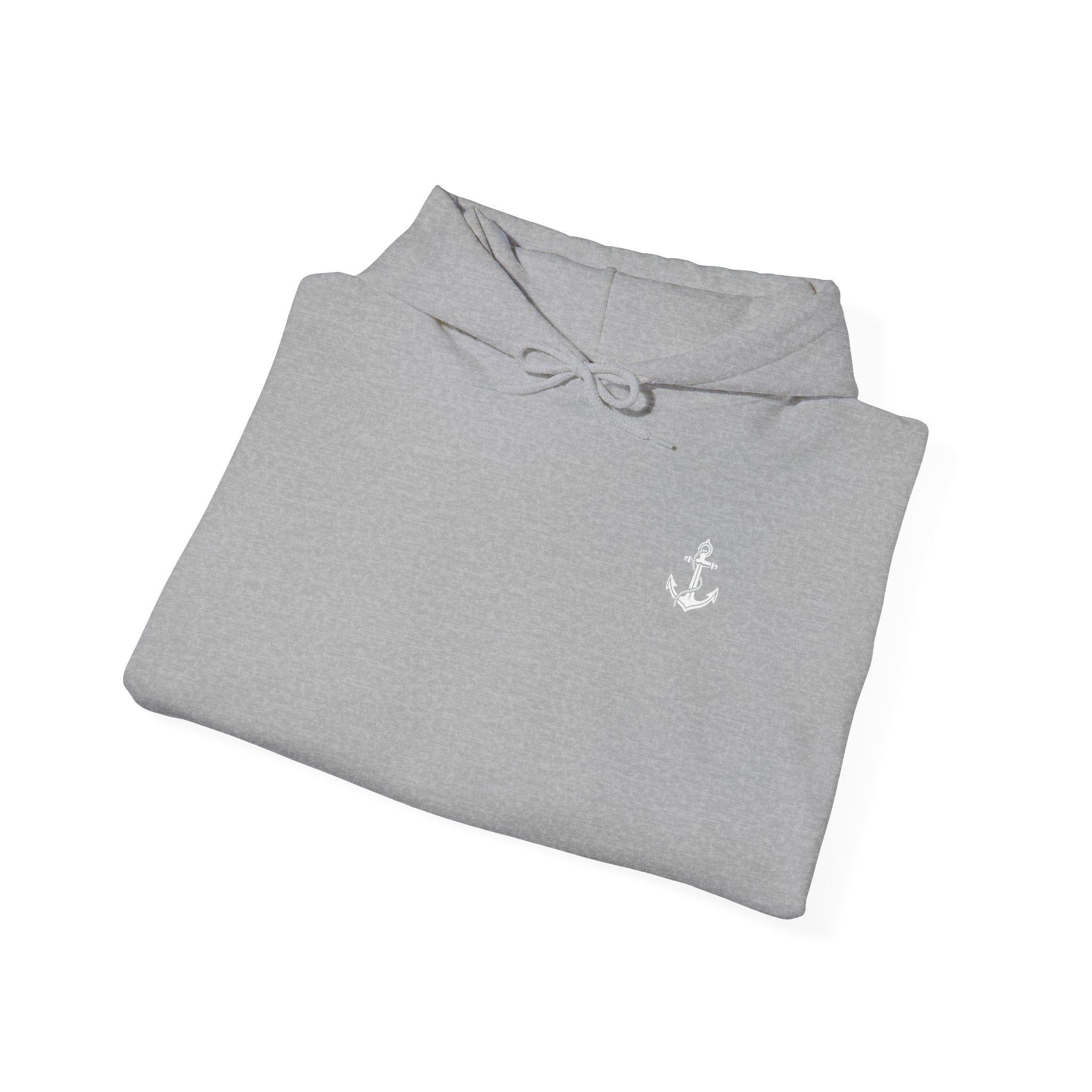 Sweat à capuche Salty Veins F/V — Sweat-shirt à capuche illustré « FV Harvest Moon » (bateau de pêche)