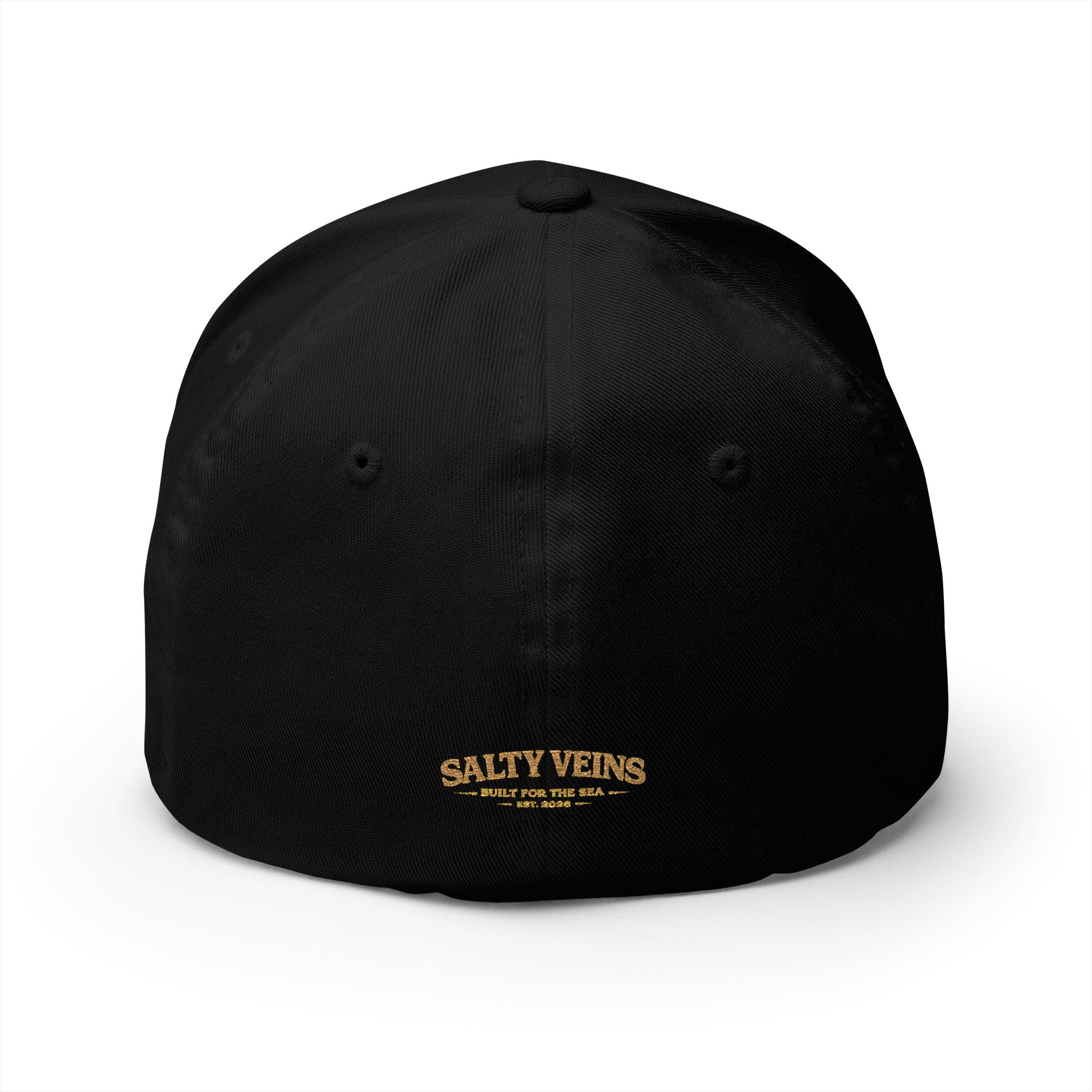 Salty Veins Embroidered Closed-Back Hat