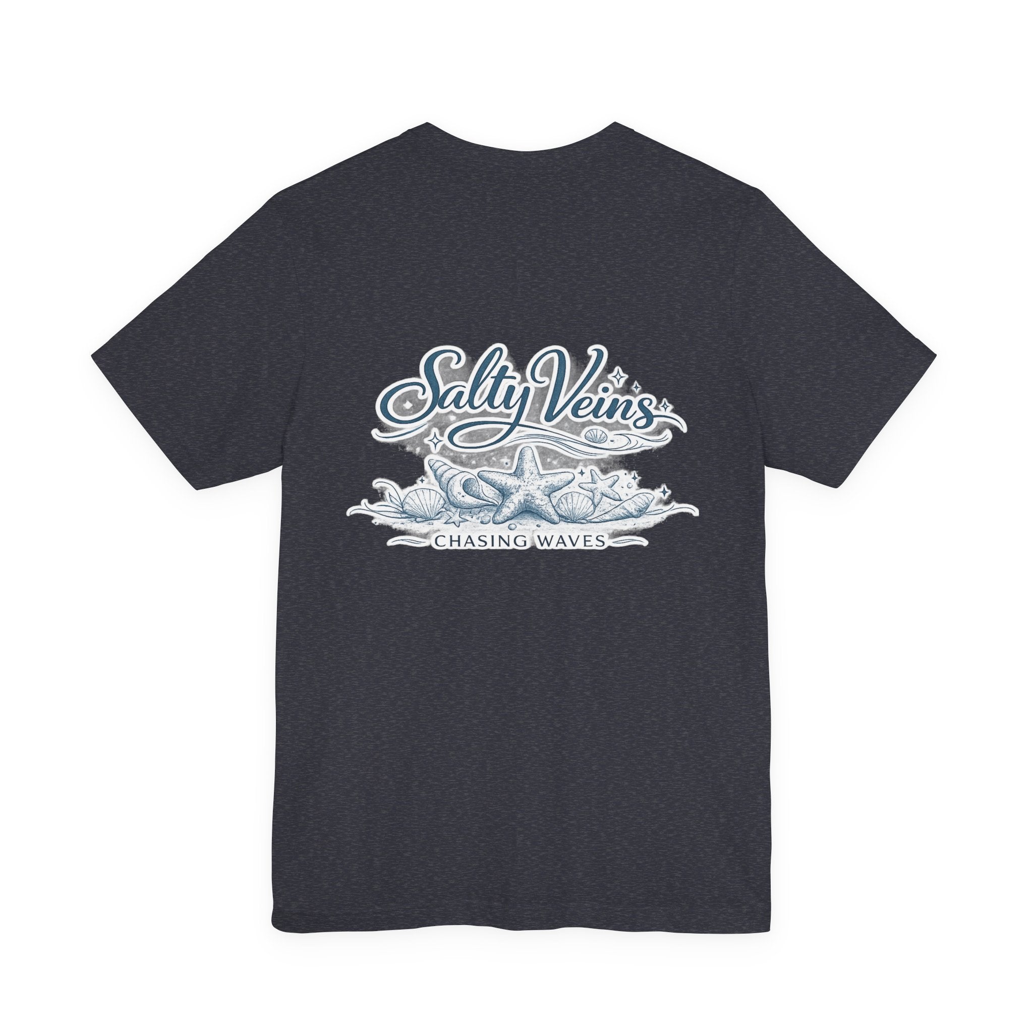Salty Veins Beach Tee — Surf Graphic Short Sleeve Tee