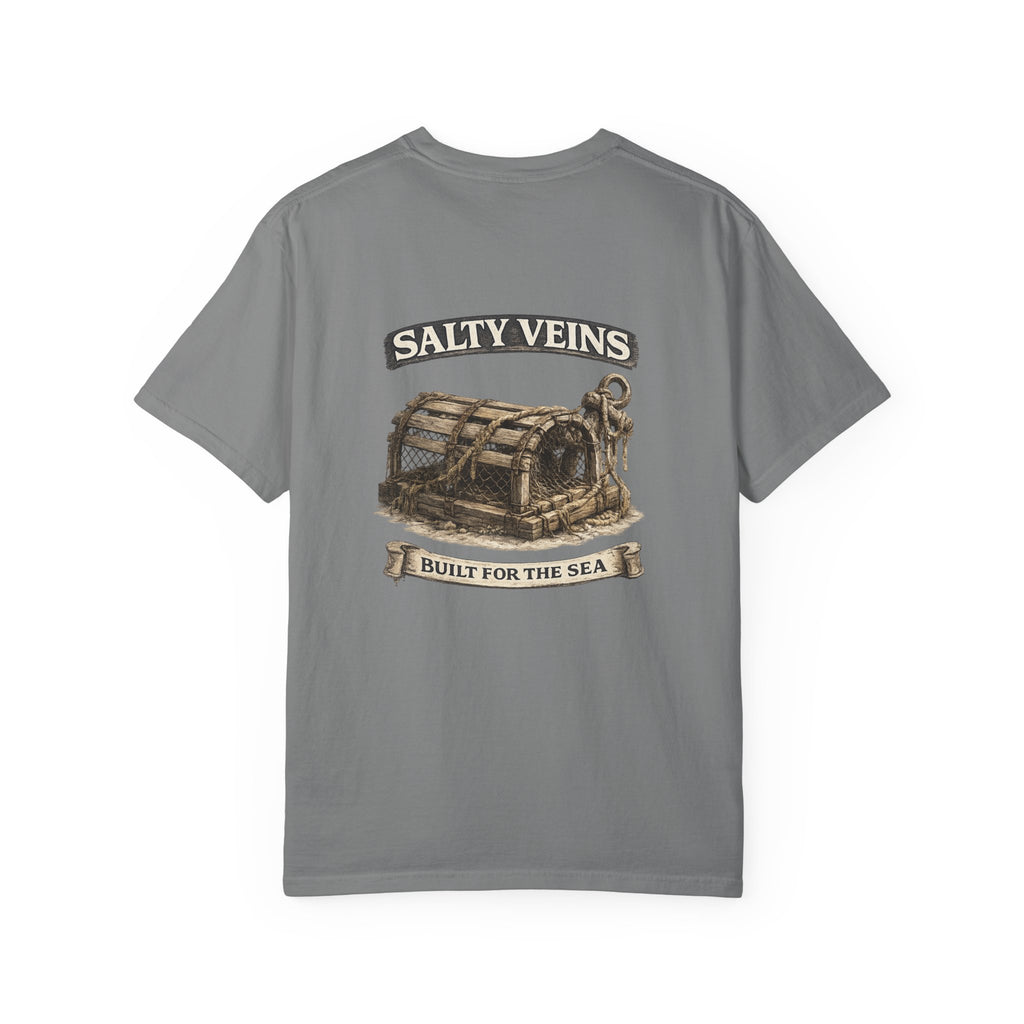 T-shirt Salty Veins Wooden Trap – T-shirt à motif de coffre de mer
