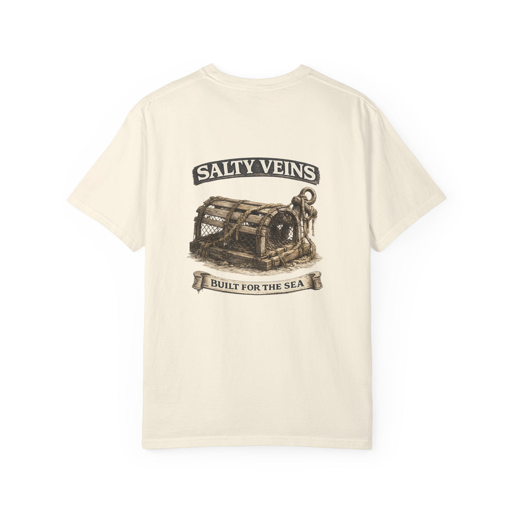 T-shirt Salty Veins Wooden Trap – T-shirt à motif de coffre de mer