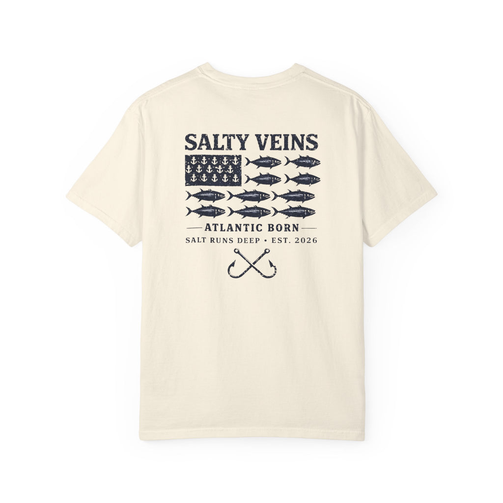 T-shirt de pêche Salty Veins Atlantic Born