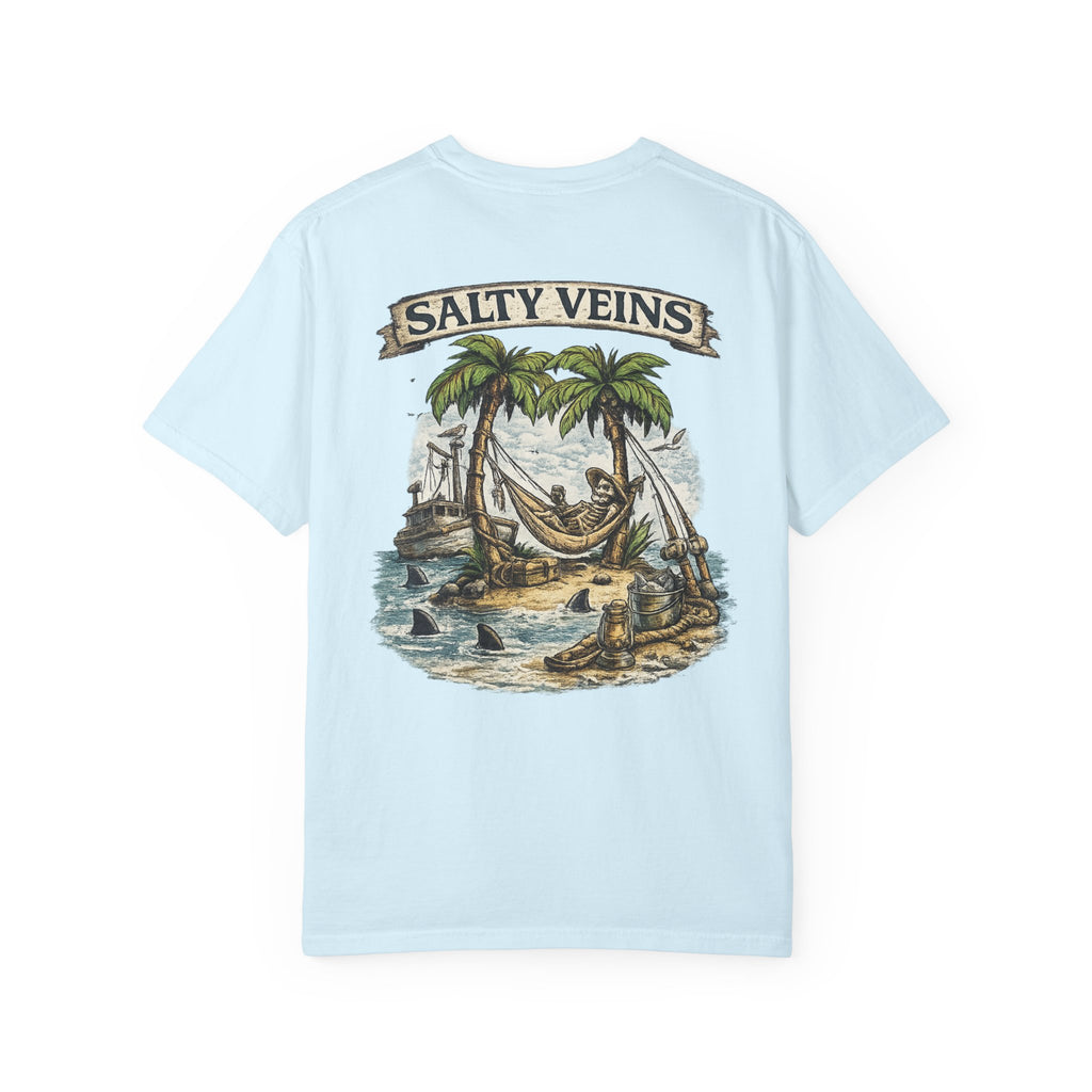 Salty Veins Beach Scene Tee