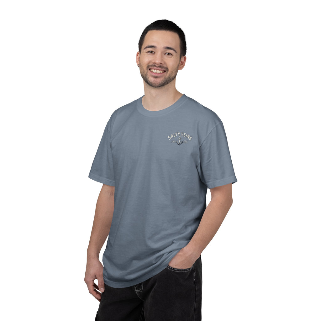 Salty Veins Support Local Fisherman Tee