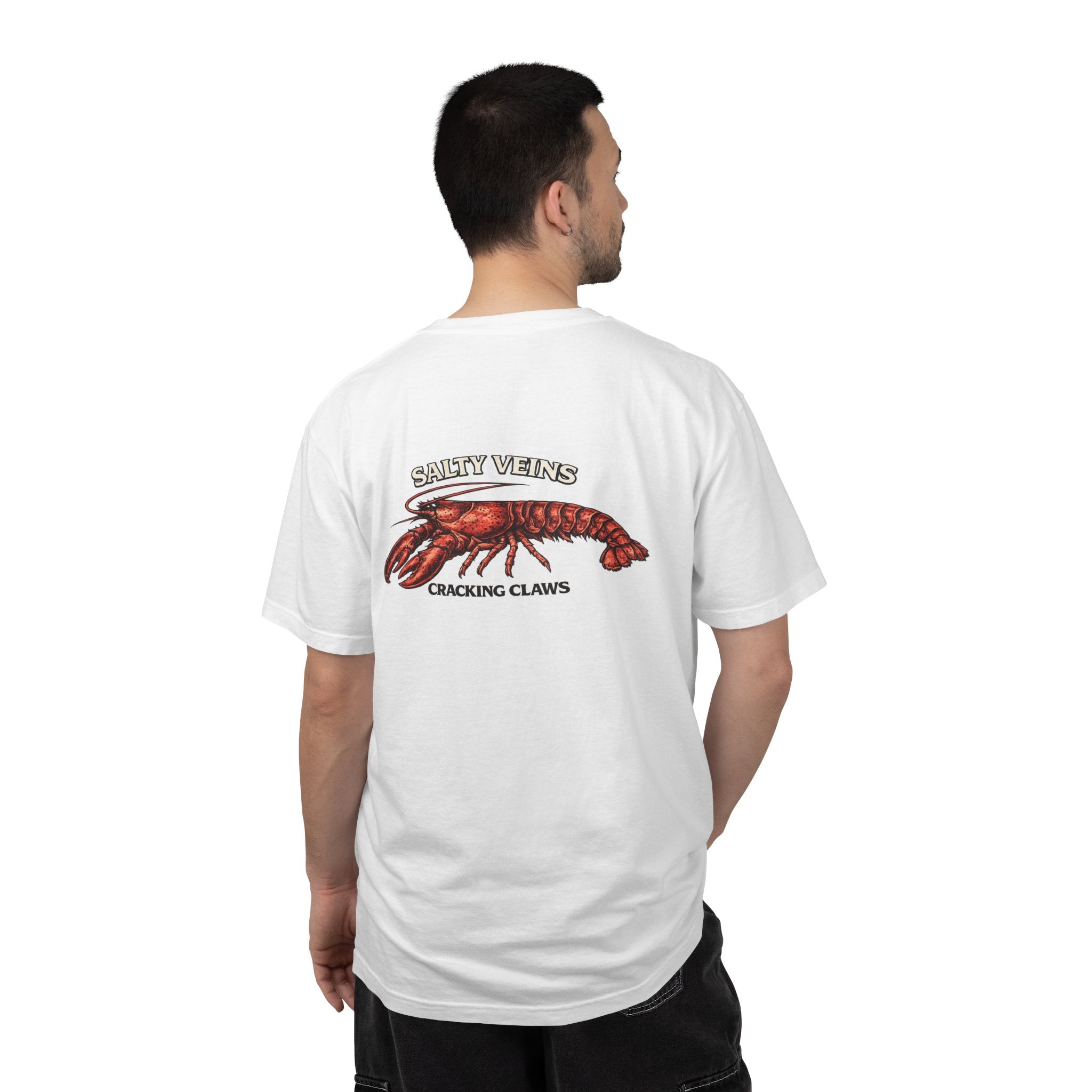 T-shirt Homard Salty Veins — T-shirt graphique « Cracking Claws »