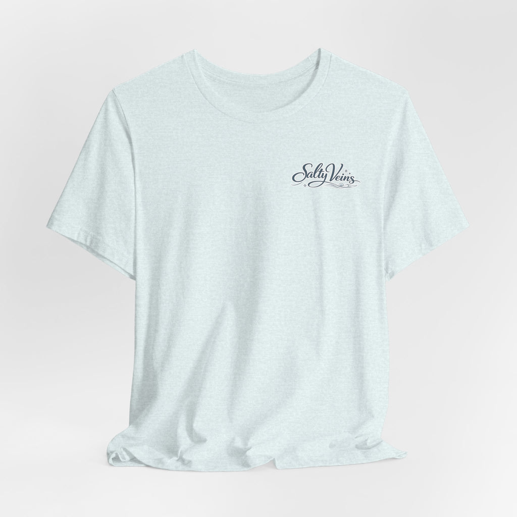 Salty Veins Beach Tee — Surf Graphic Short Sleeve Tee