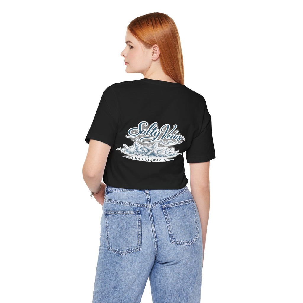 Salty Veins Beach Tee — Surf Graphic Short Sleeve Tee
