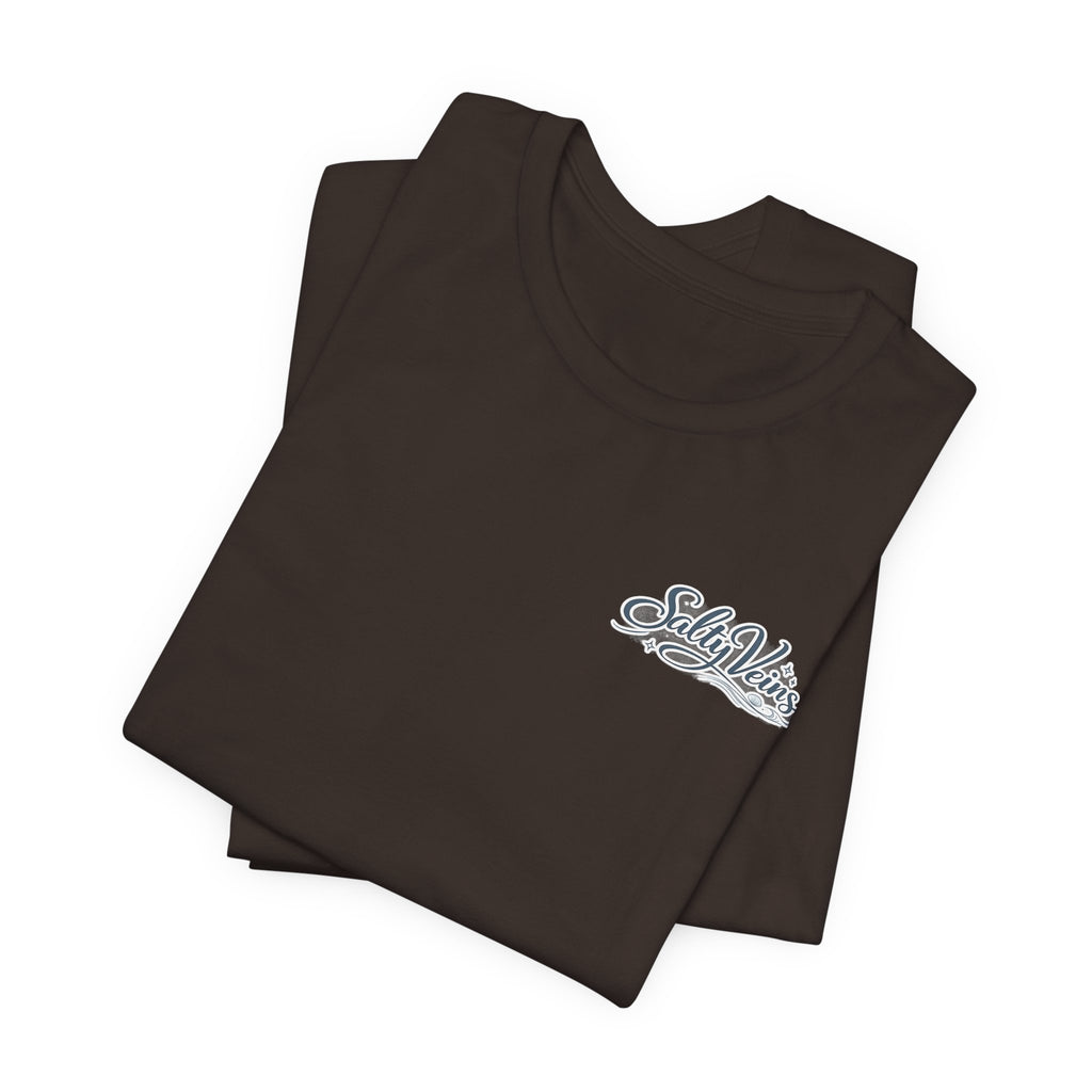 Salty Veins Beach Tee — Surf Graphic Short Sleeve Tee
