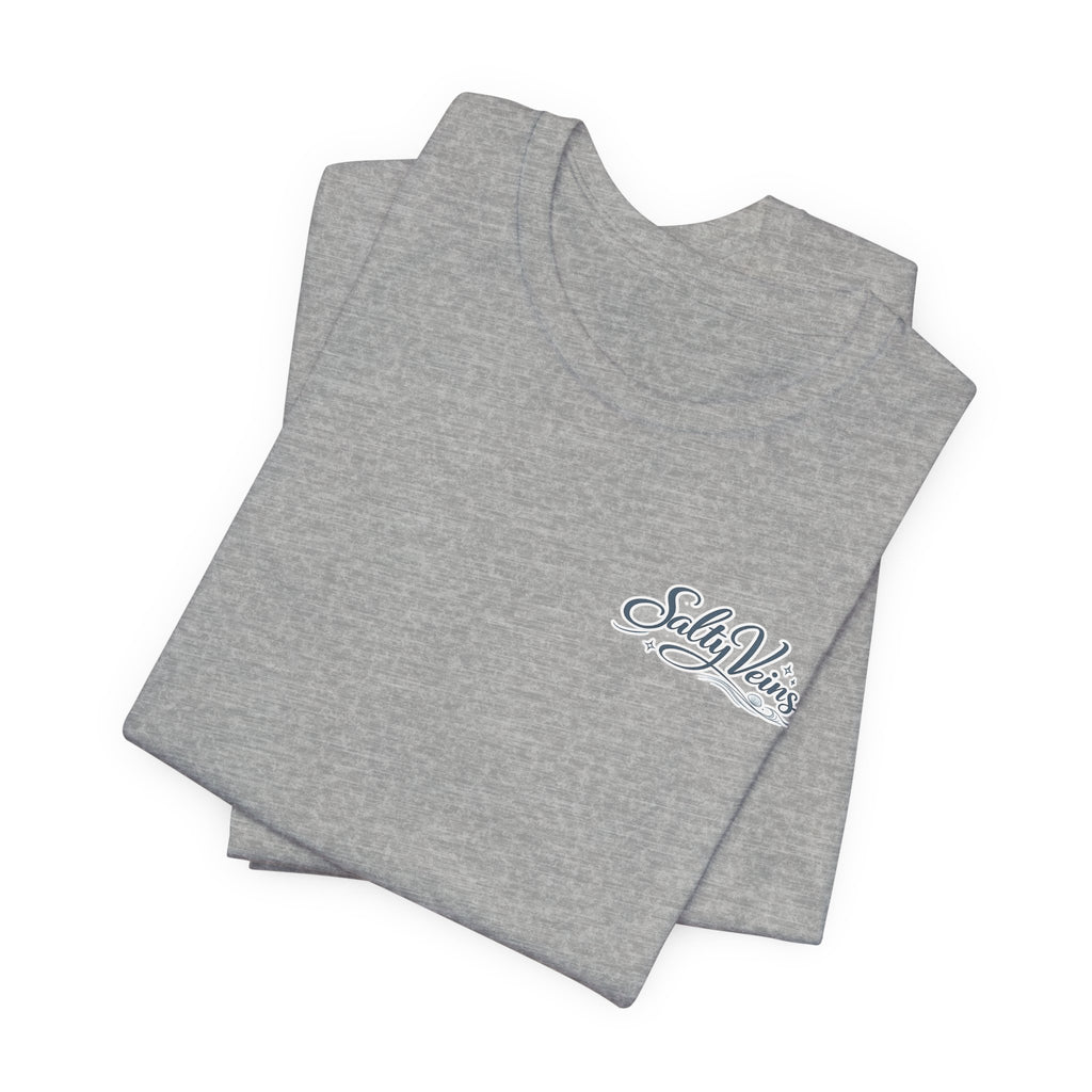Salty Veins Beach Tee — Surf Graphic Short Sleeve Tee