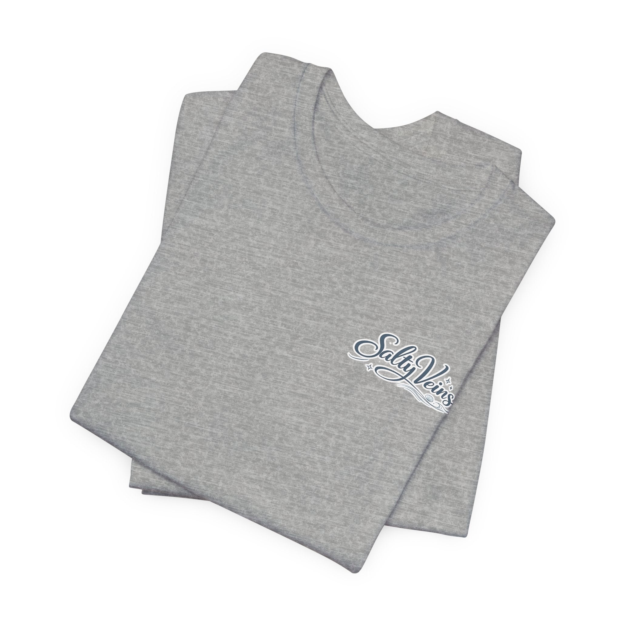 Salty Veins Beach Tee — Surf Graphic Short Sleeve Tee