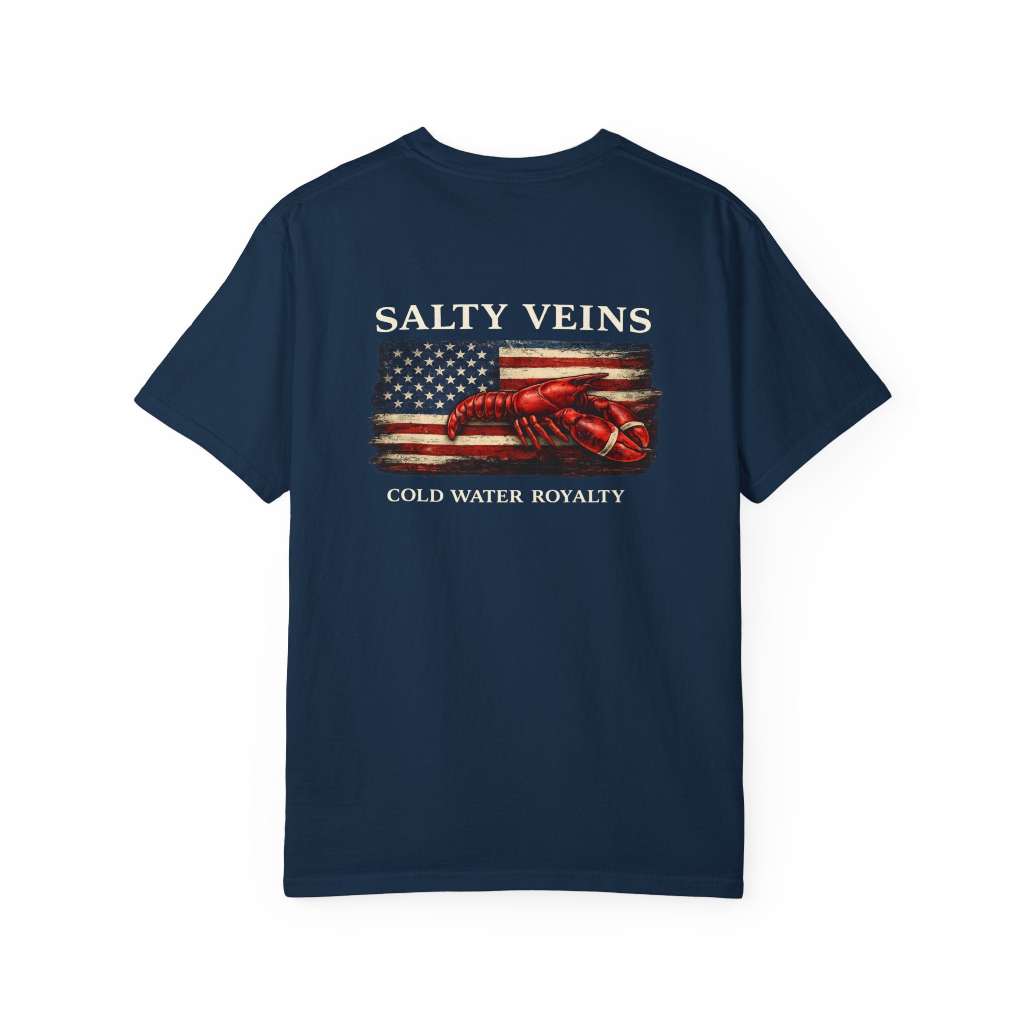 Salty Veins Cold Water Royalty Lobster Tee