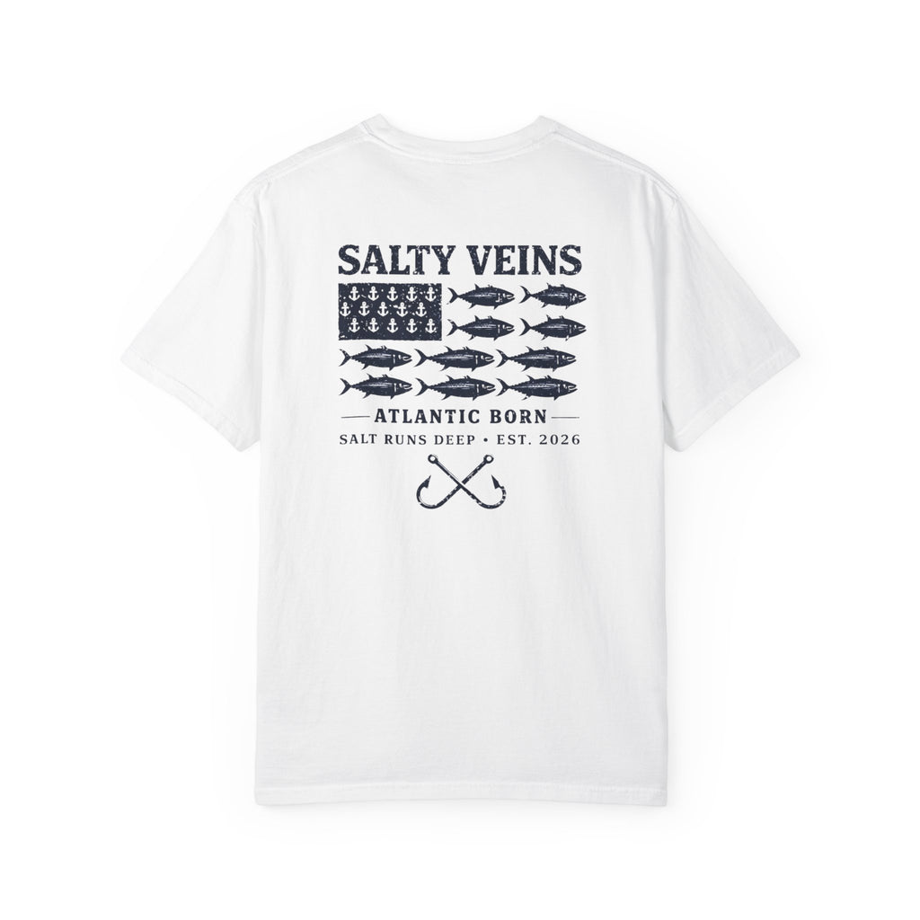 T-shirt de pêche Salty Veins Atlantic Born