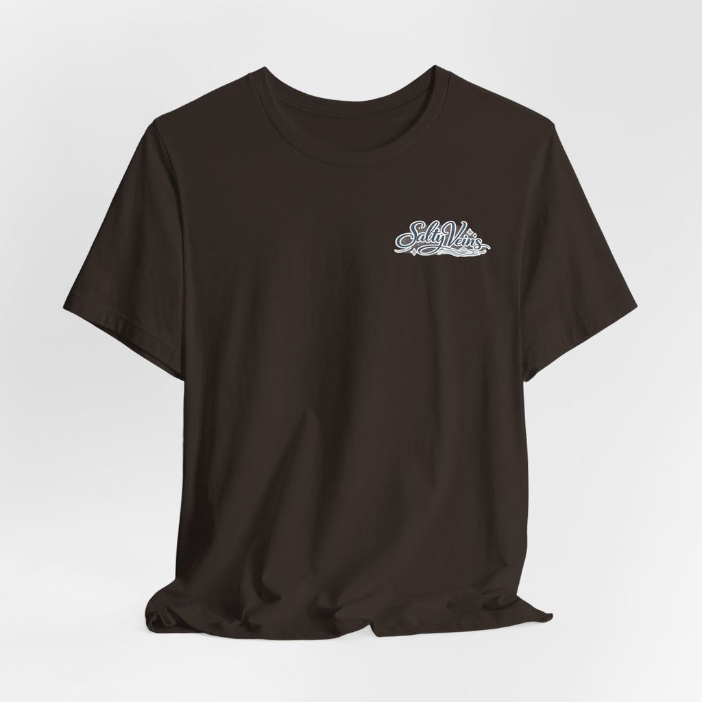 Salty Veins Beach Tee — Surf Graphic Short Sleeve Tee