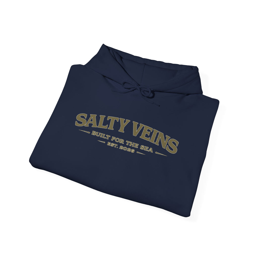Sweat à capuche Salty Veins – Conçu pour la mer – Pull ras-du-cou Coastal