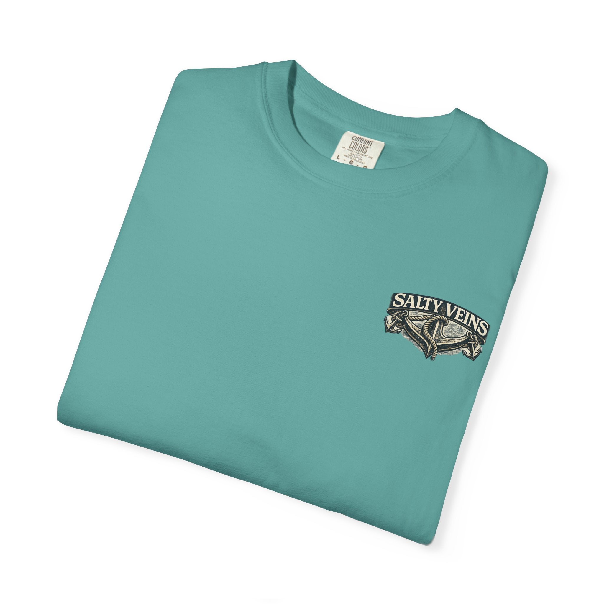 T-shirt graphique Salty Veins Anchor (Lost 'Til The End) — T-shirt col rond vintage nautique