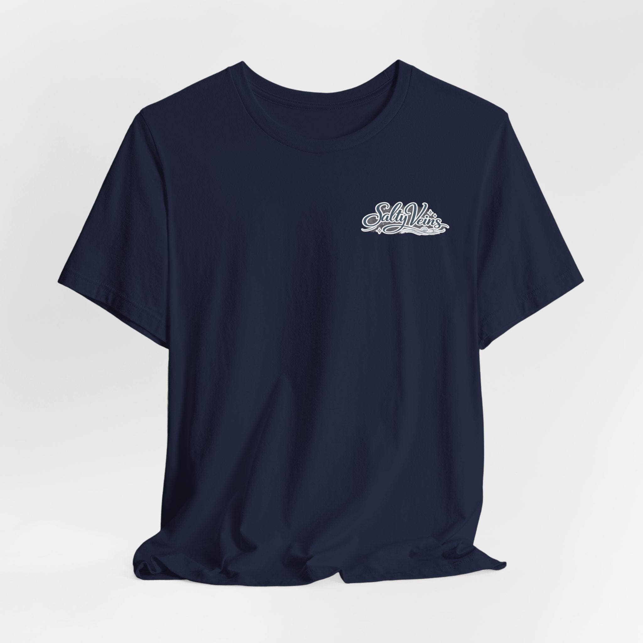 Salty Veins Beach Tee — Surf Graphic Short Sleeve Tee