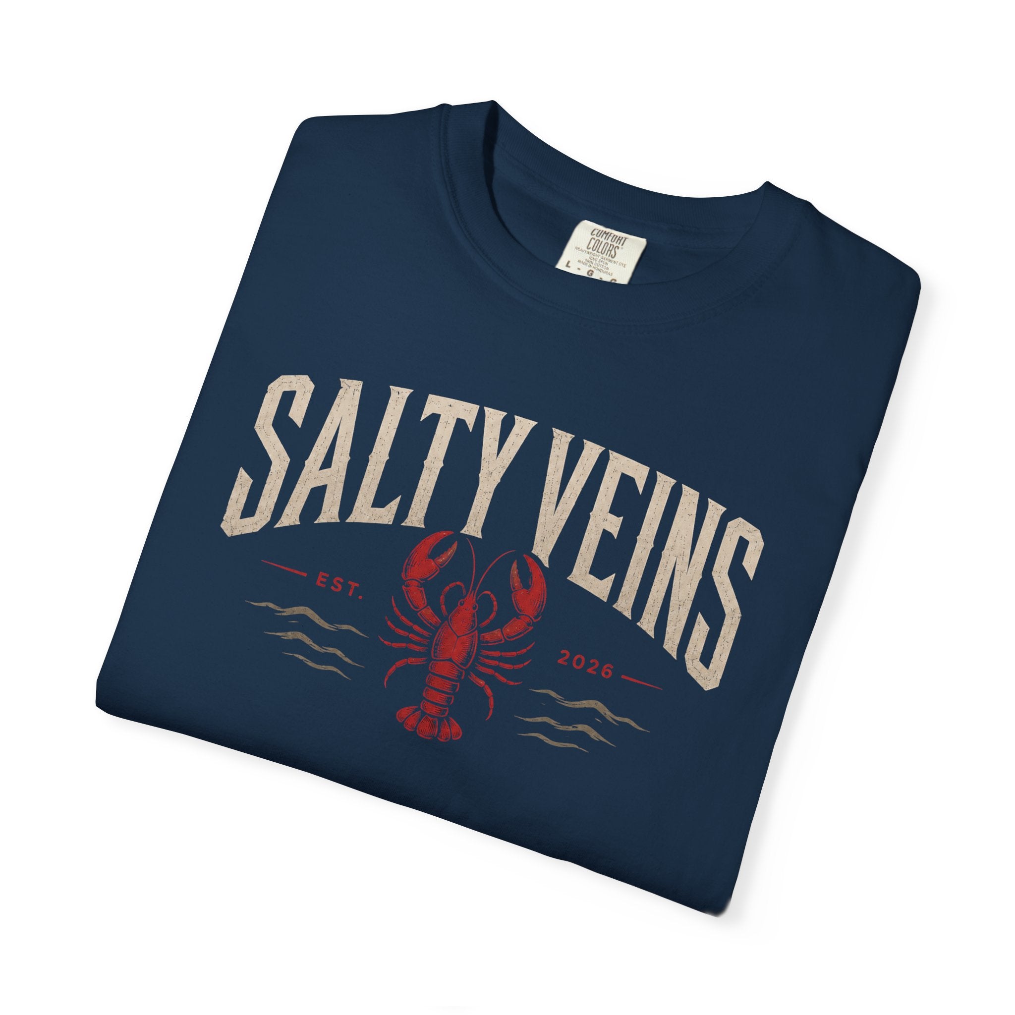 Salty Veins Lobster Tee
