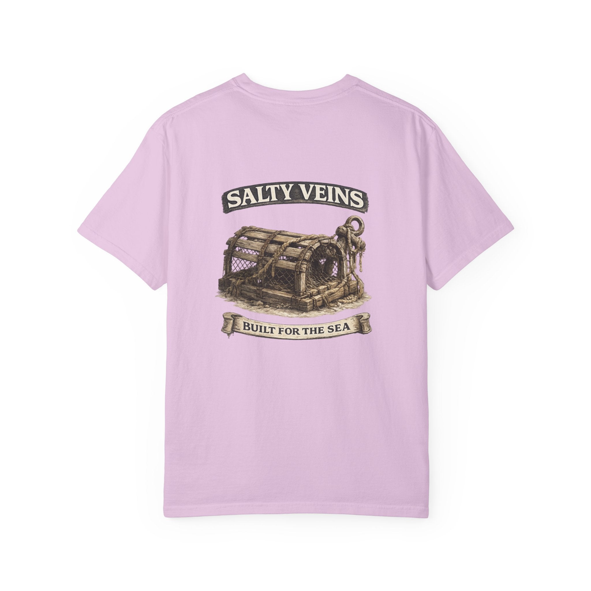 T-shirt Salty Veins Wooden Trap – T-shirt à motif de coffre de mer