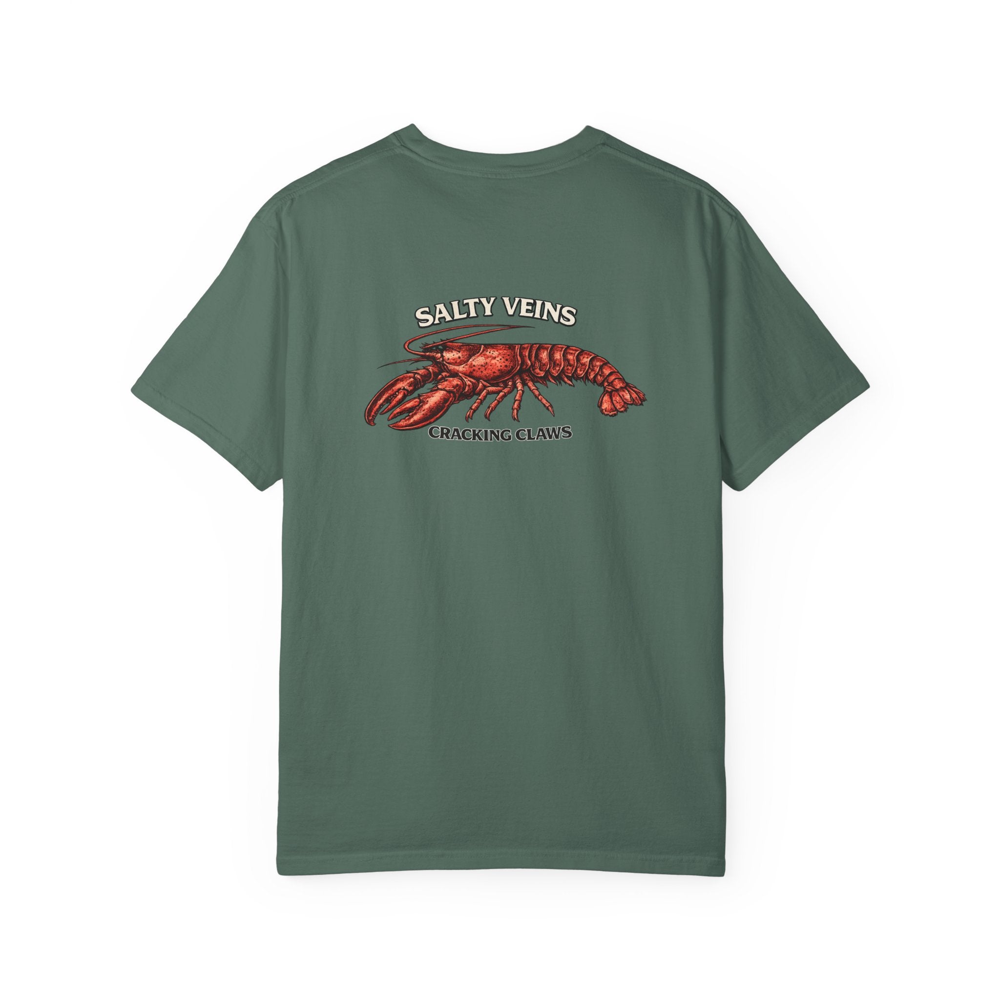 T-shirt Homard Salty Veins — T-shirt graphique « Cracking Claws »