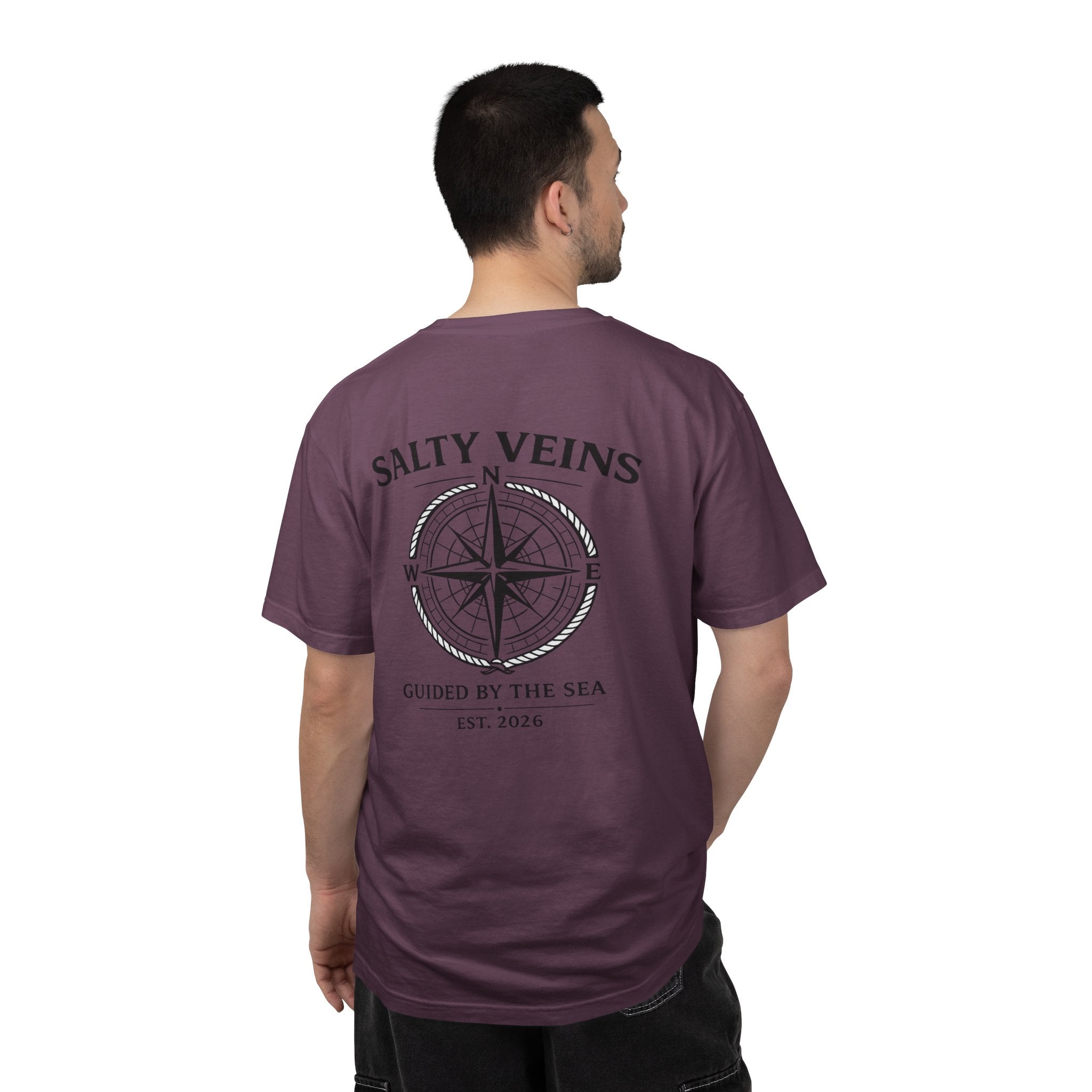 T-shirt "Guided by the Sea" Rose des Vents Salty Veins