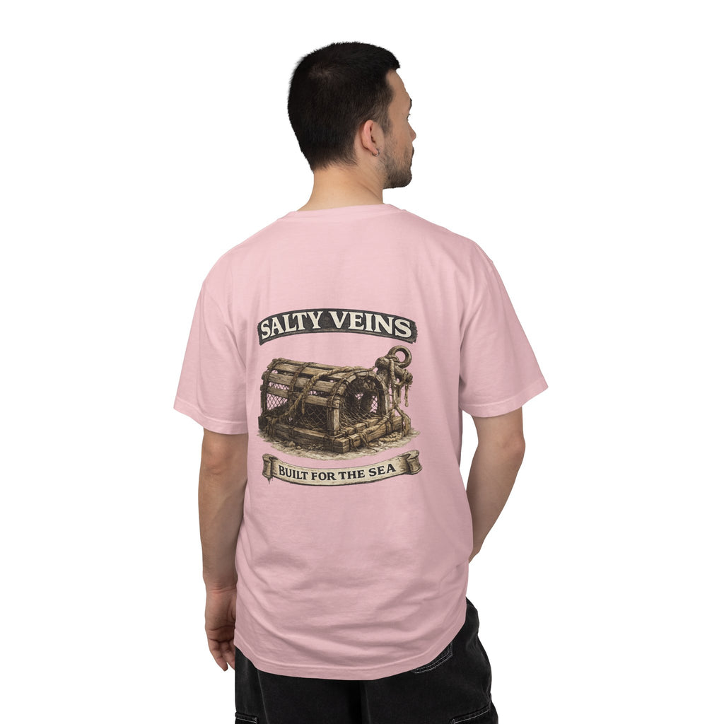 T-shirt Salty Veins Wooden Trap – T-shirt à motif de coffre de mer