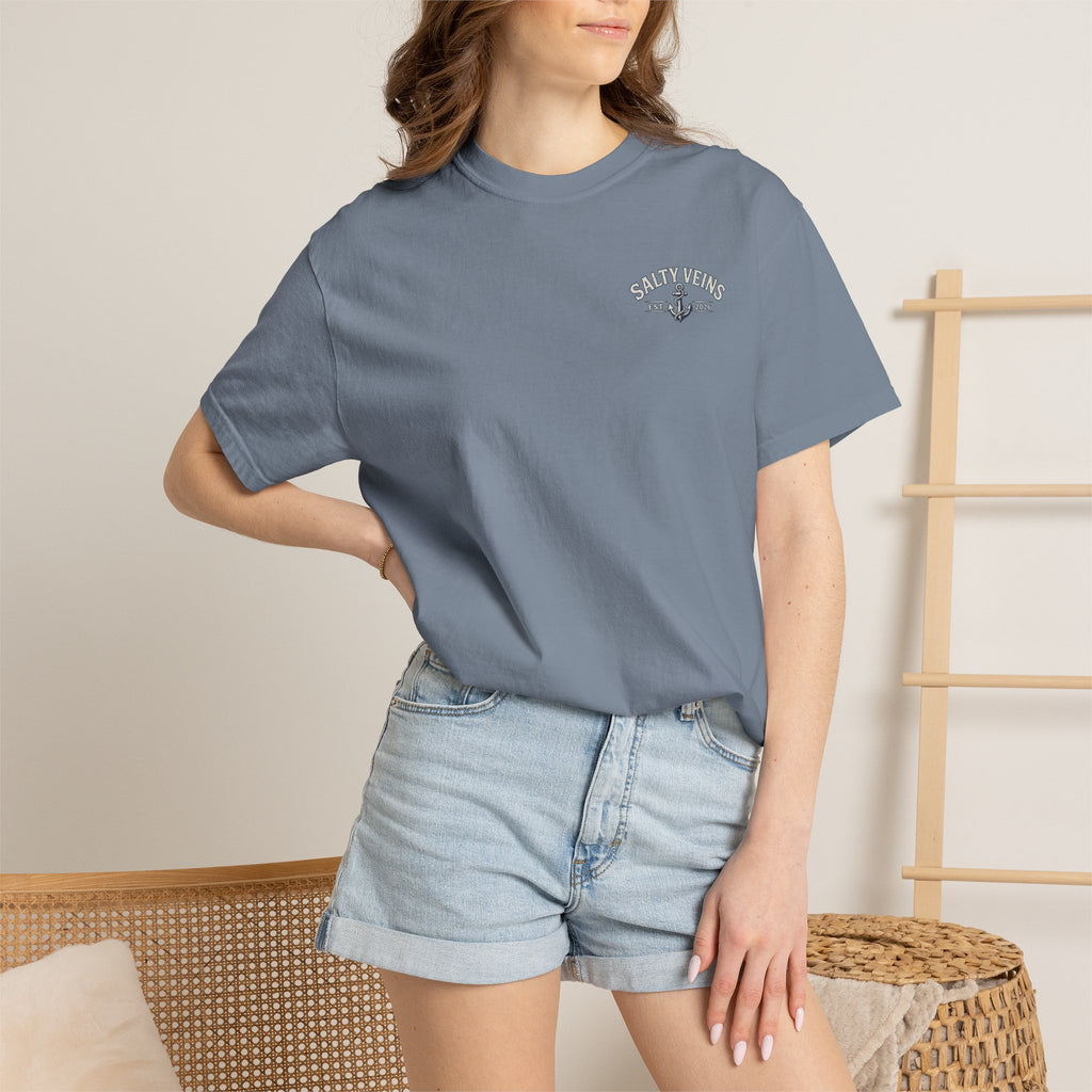 Salty Veins Support Local Fisherman Tee