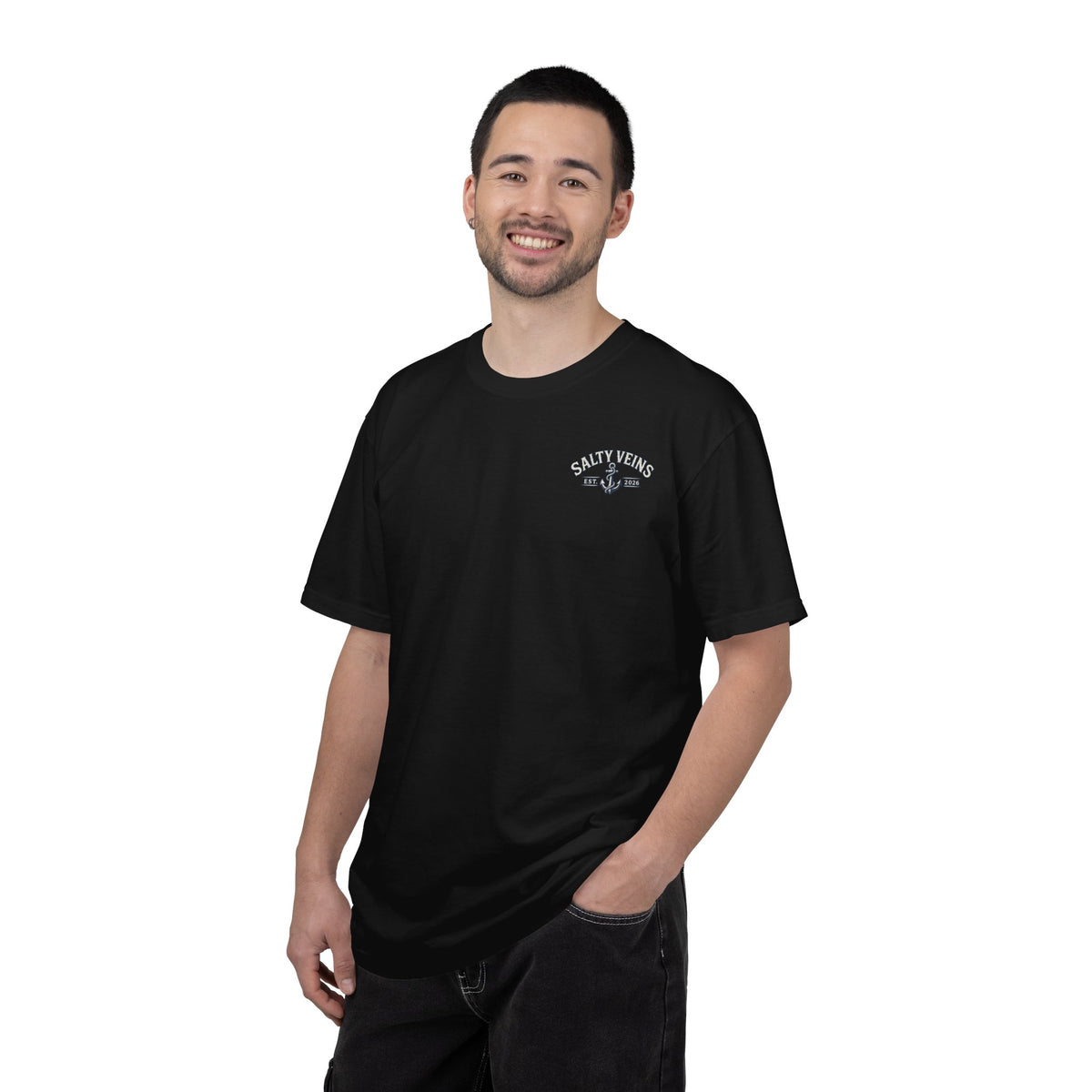 Salty Veins Support Local Fisherman Tee