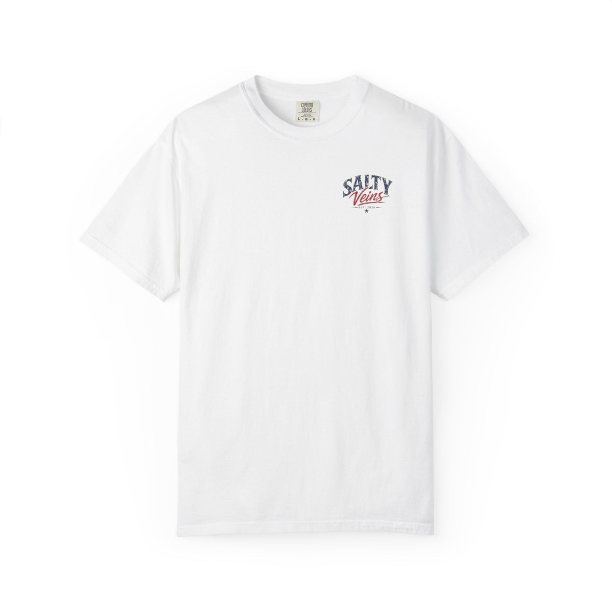 Salty Veins Patriotic Fishing Tee