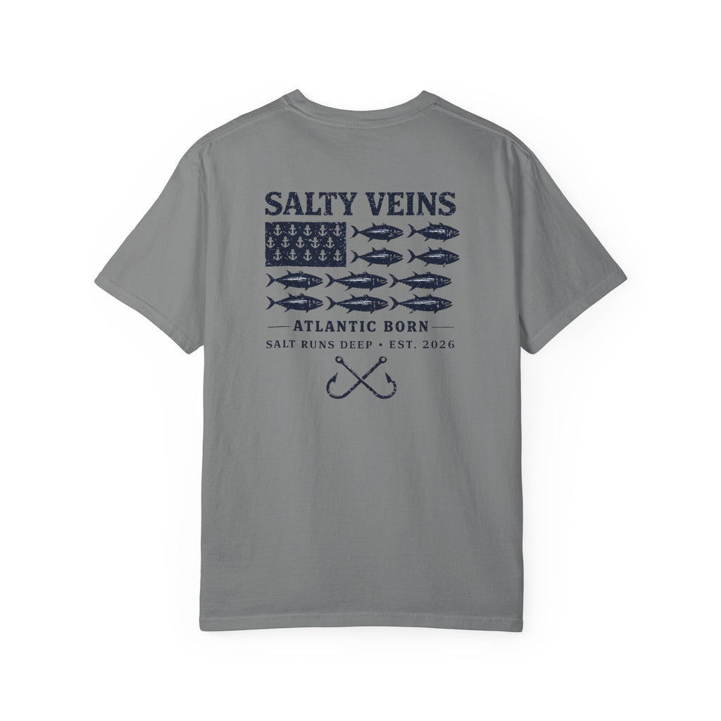 T-shirt de pêche Salty Veins Atlantic Born