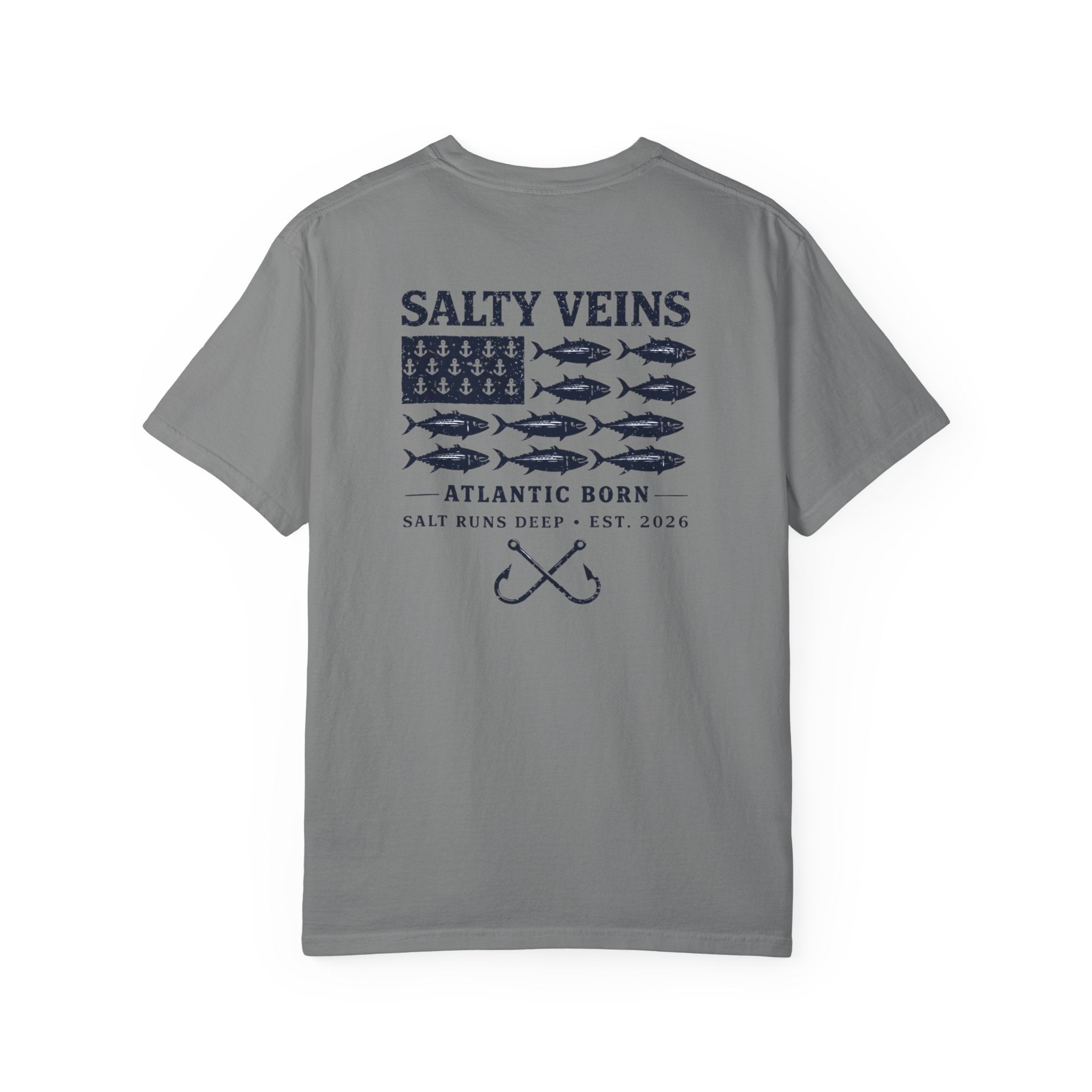 T-shirt de pêche Salty Veins Atlantic Born