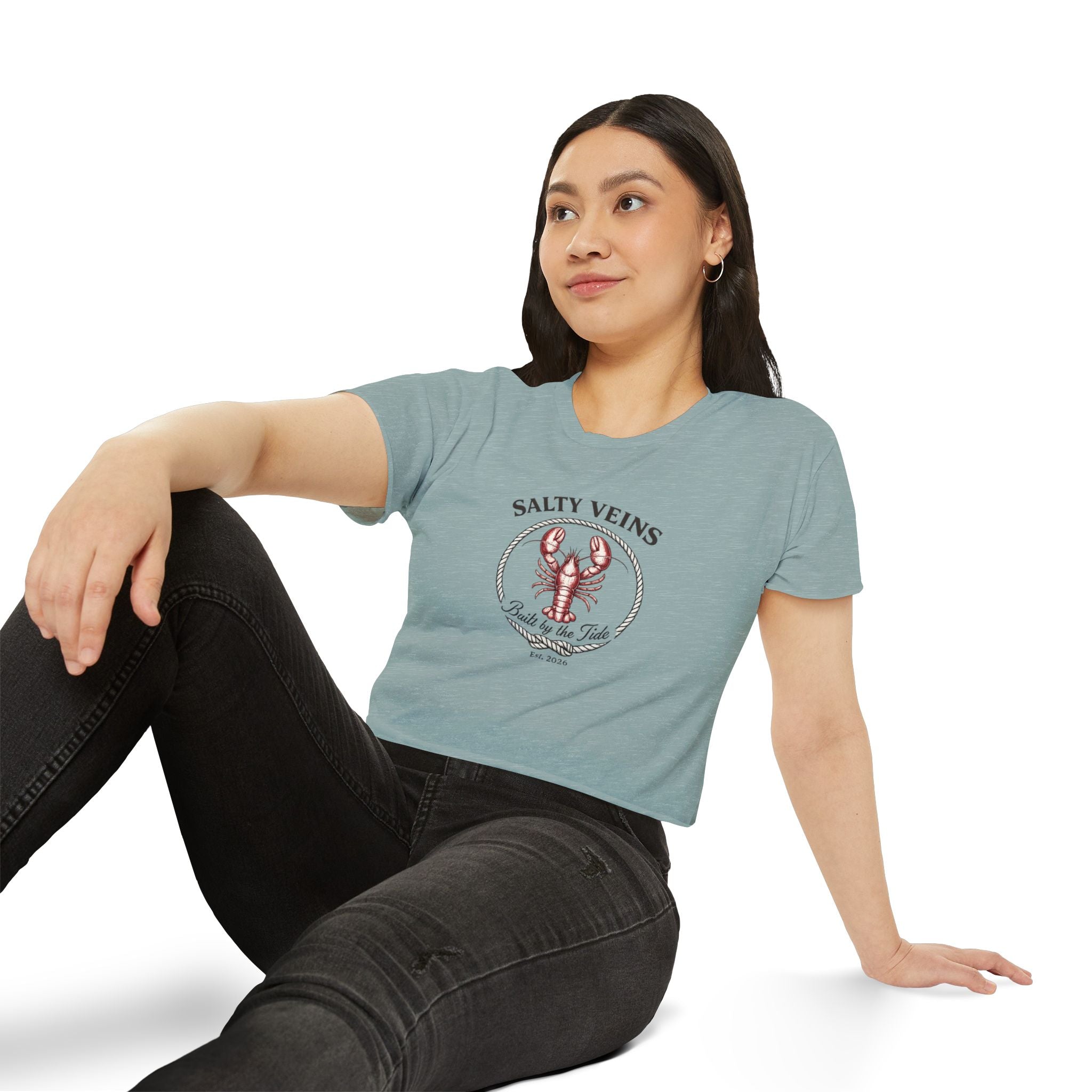 Haut court pour femme Salty Veins — Homard