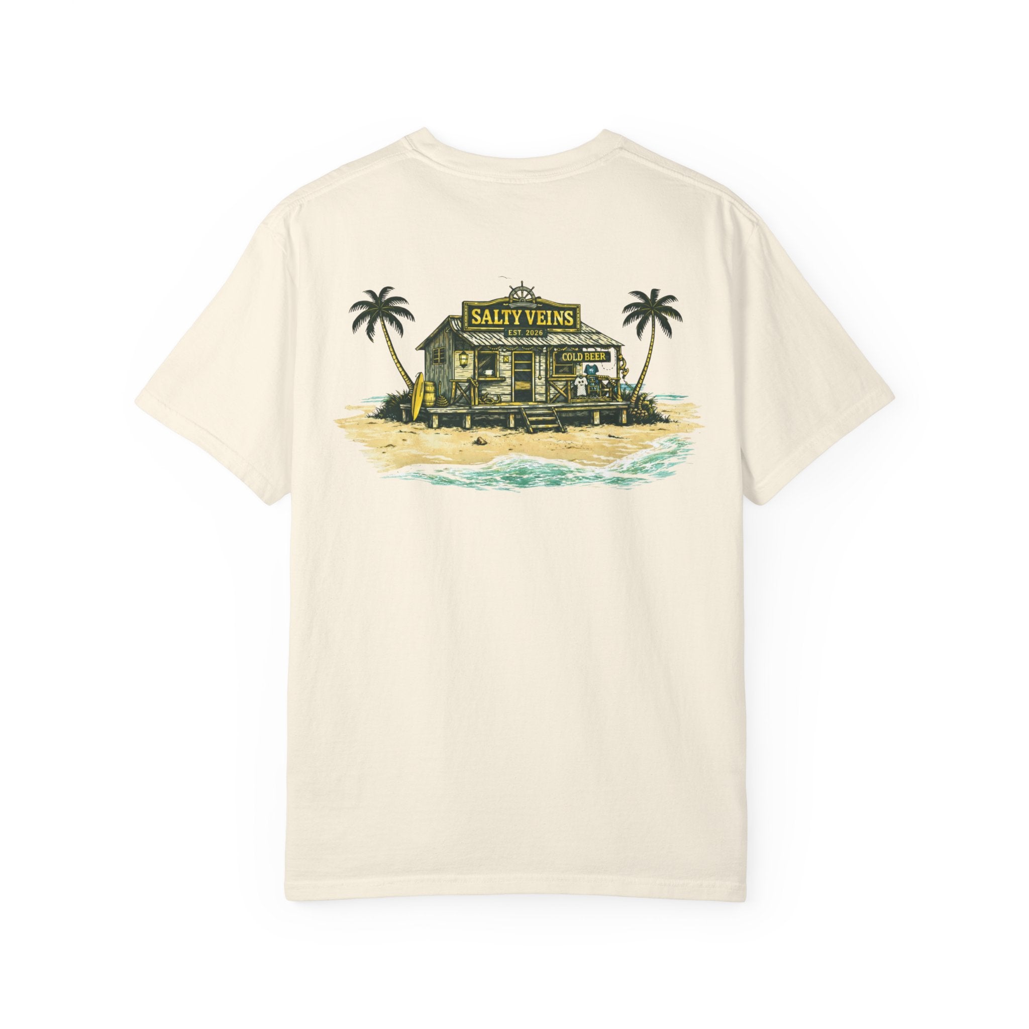 T-shirt Salty Veins Beach Shack