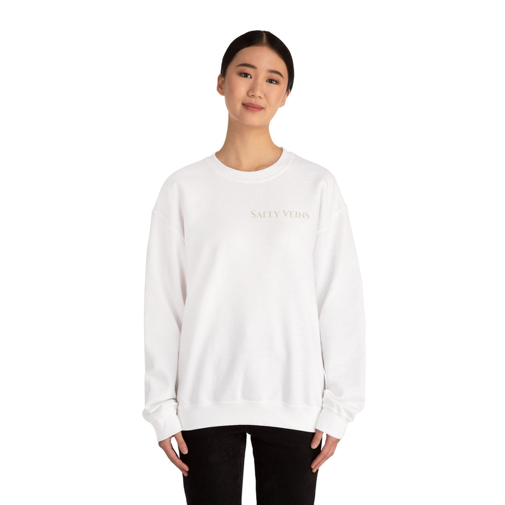 Salty Veins Nautical Skull Crewneck Sweatshirt — 'Built for the Sea'