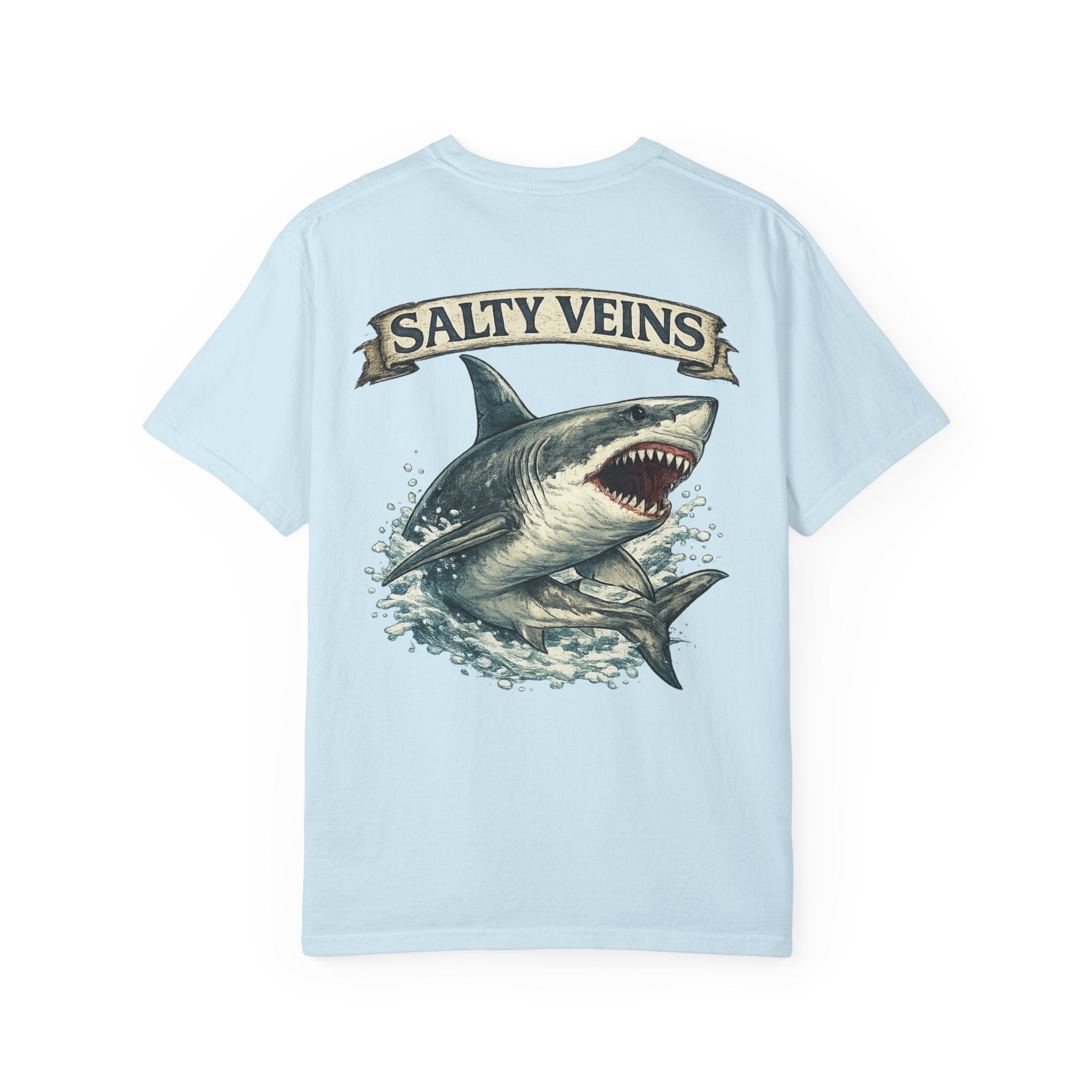 Salty Veins Great White Shark Tee