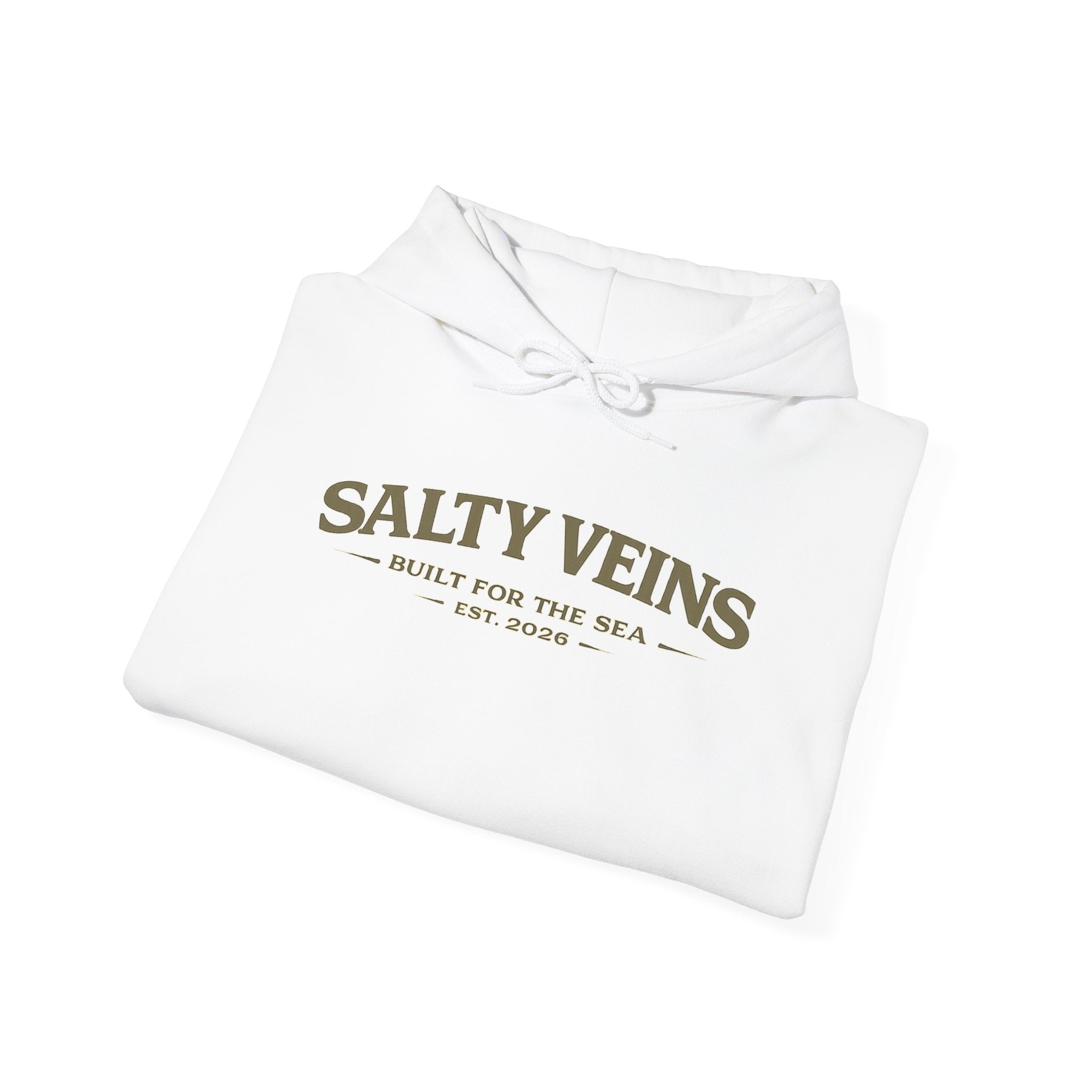 Sweat à capuche Salty Veins – Conçu pour la mer – Pull ras-du-cou Coastal