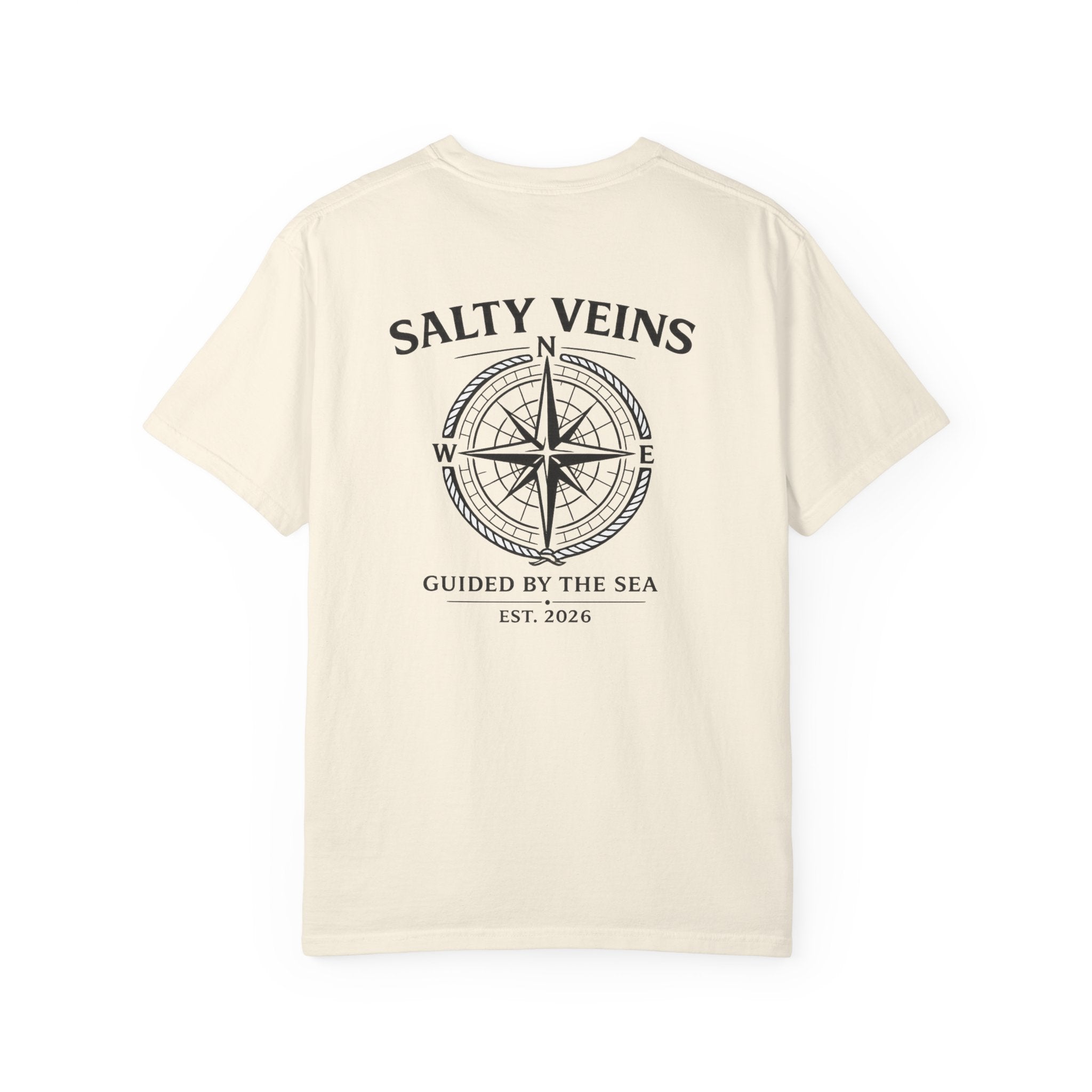 T-shirt "Guided by the Sea" Rose des Vents Salty Veins