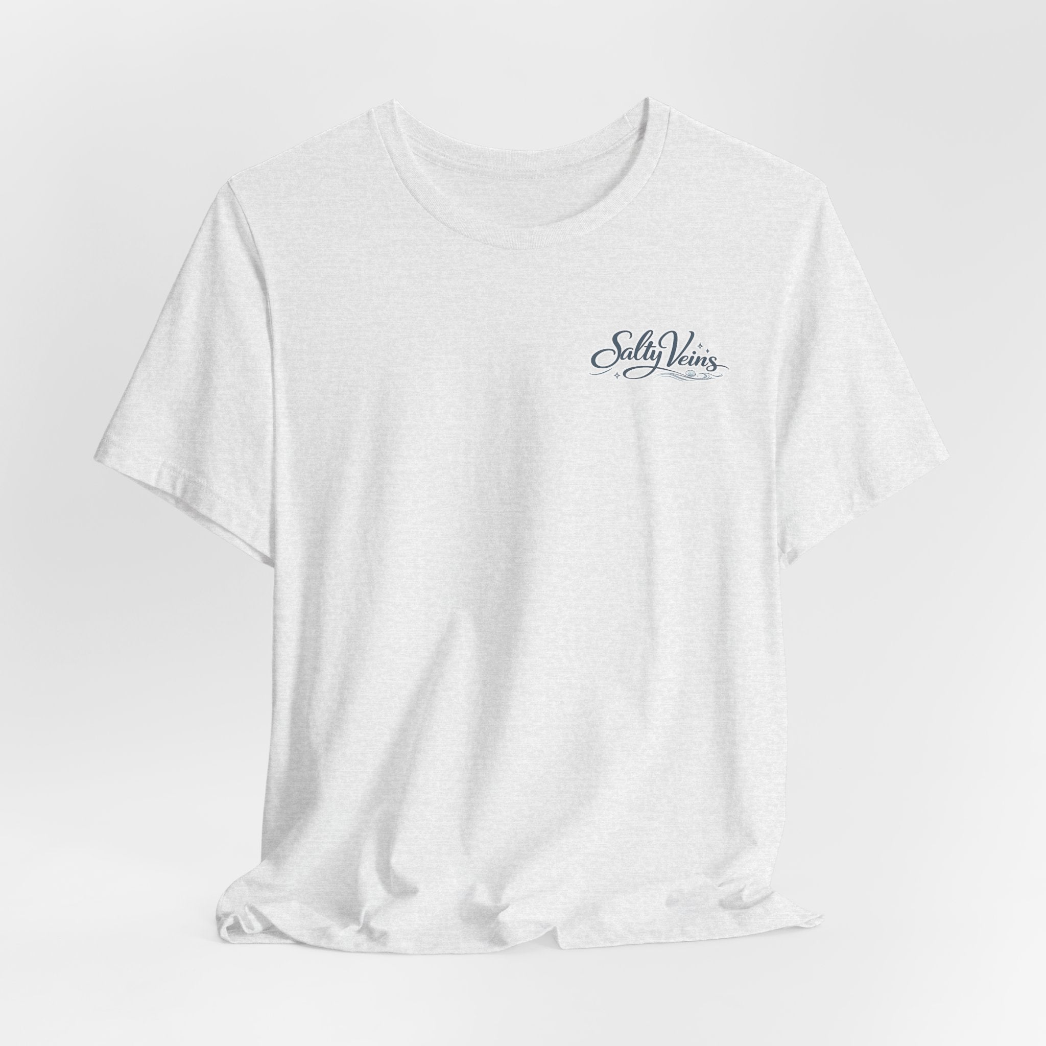Salty Veins Beach Tee — Surf Graphic Short Sleeve Tee