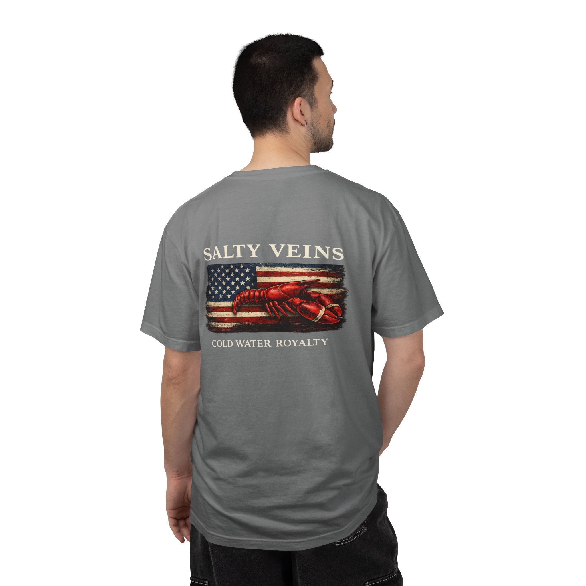 Salty Veins Cold Water Royalty Lobster Tee