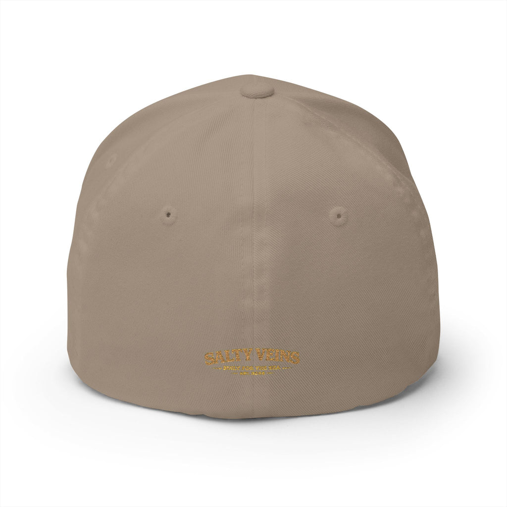 Casquette brodée Salty Veins — Chapeau fermé Beach Life