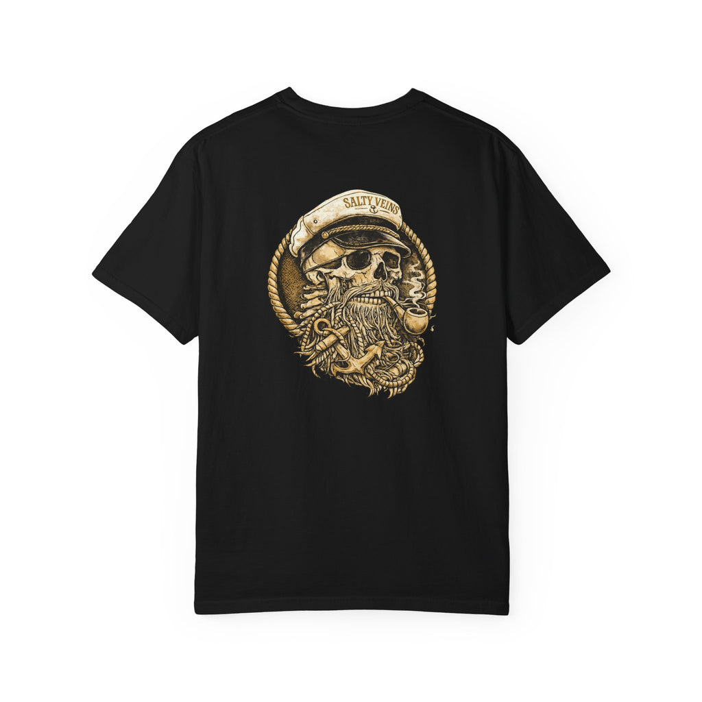 Salty Veins Skull Captain Tee